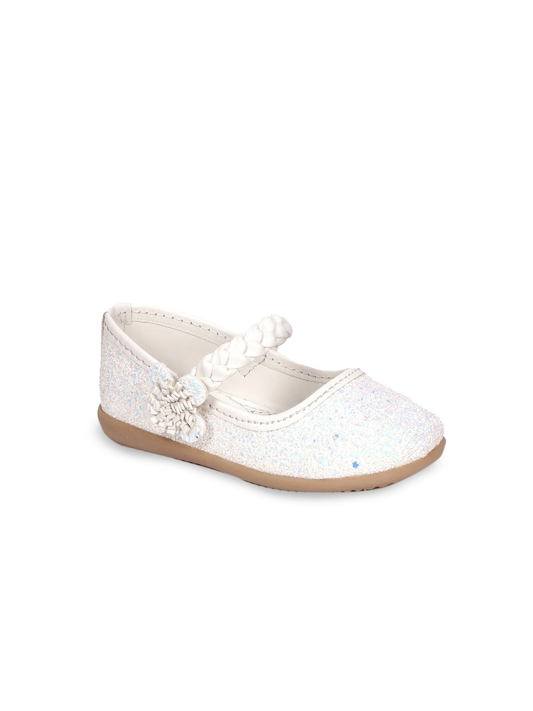 

Lil Lollipop Girls Embellished Ballerinas, White