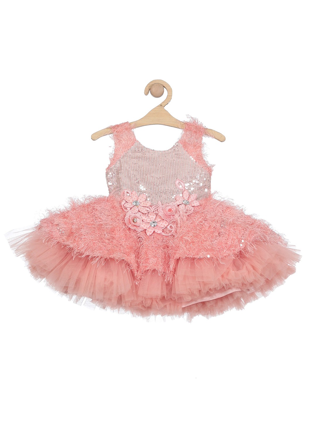 

Lil Lollipop Girls Sequined Party Dress, Peach