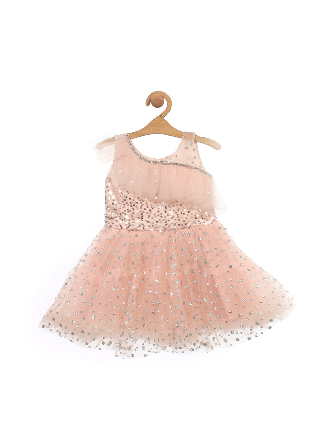 

Lil Lollipop Girls Embellished Sequined Fit & Flare Dress, Pink
