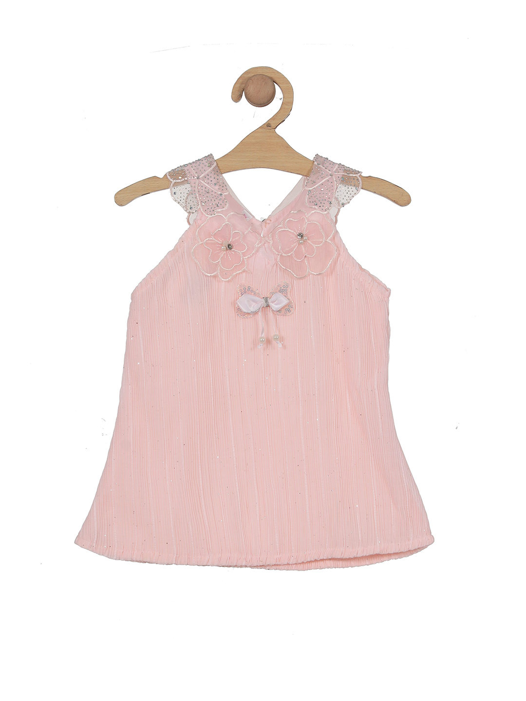 

Lil Lollipop V-Neck Sleeveless A-Line Top, Pink