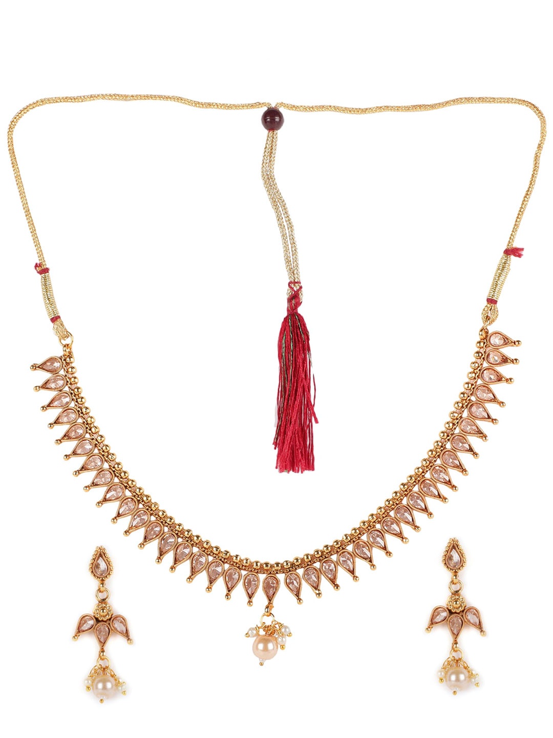

Jazz and Sizzle Gold-Plated Kundan-Studded Jewellery Set