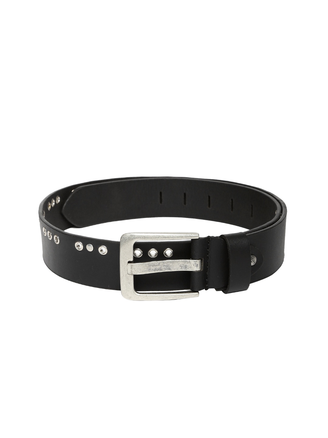 

Flying Machine Men Black Leather Belt