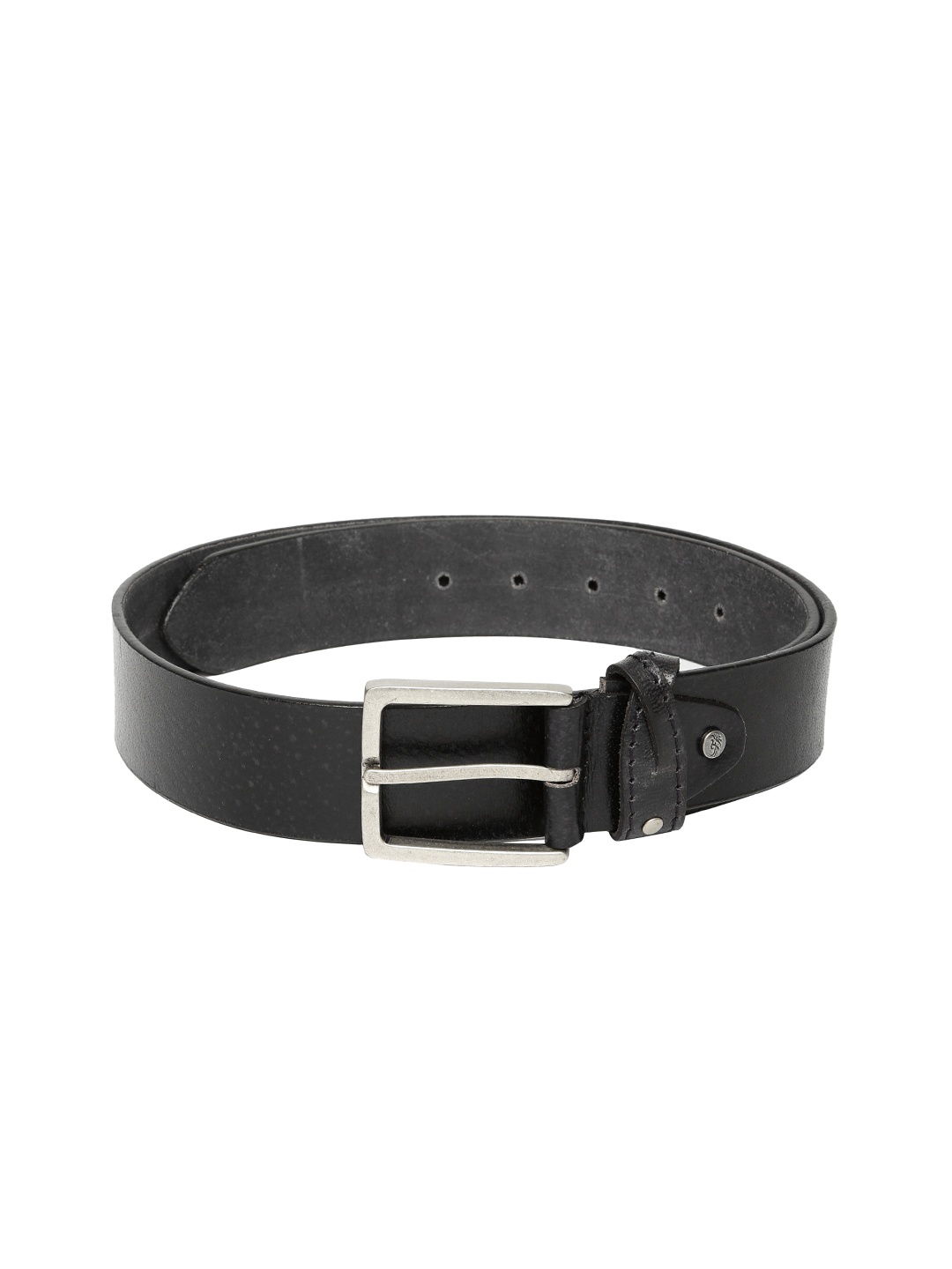 

Flying Machine Men Black Leather Belt