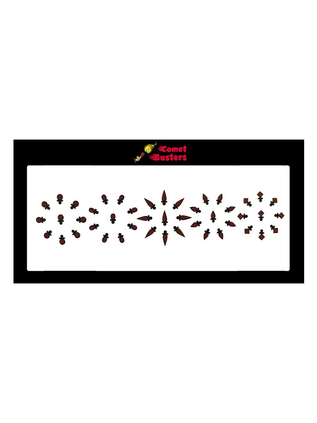 

Comet Busters Maroon Handcrafted Beautiful Traditional Designer Bindis