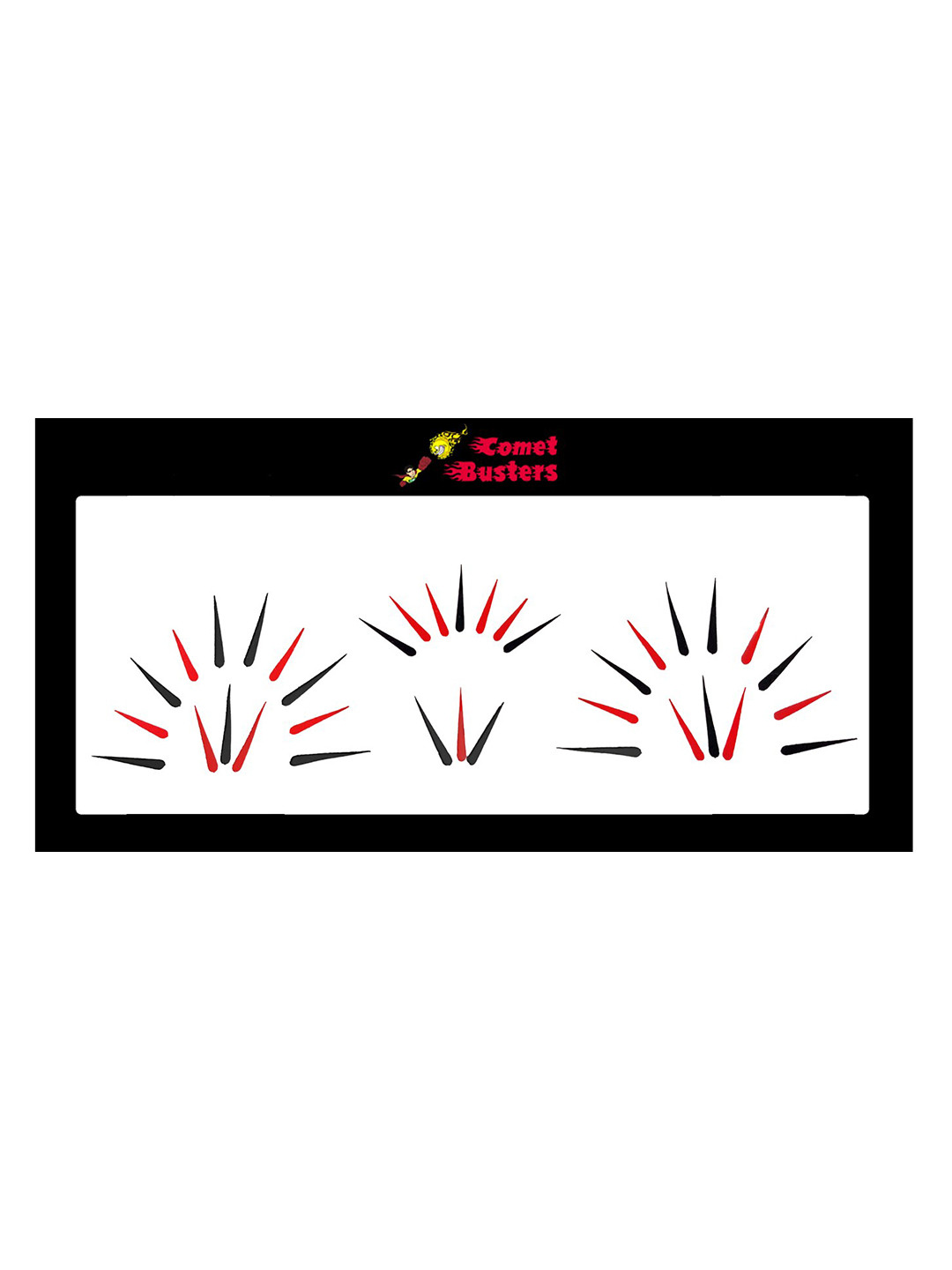 

Comet Busters Black & Red Handcrafted Beautiful Traditional Designer Bindis