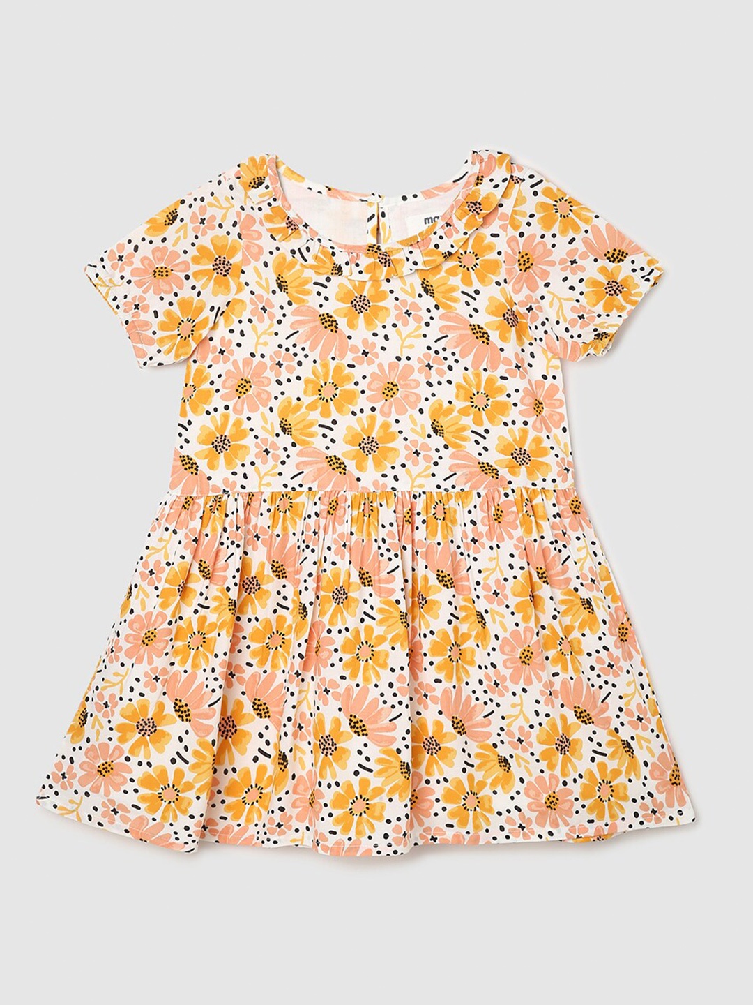 

max Floral Printed Dress, White