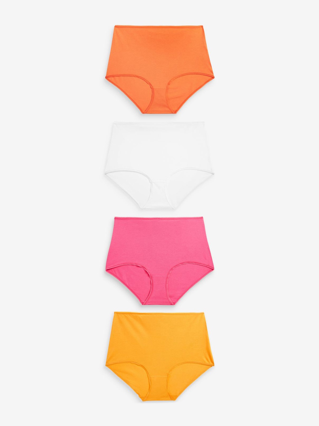 

NEXT Pack of 4 High-Rise Hipster Briefs C85735, Orange