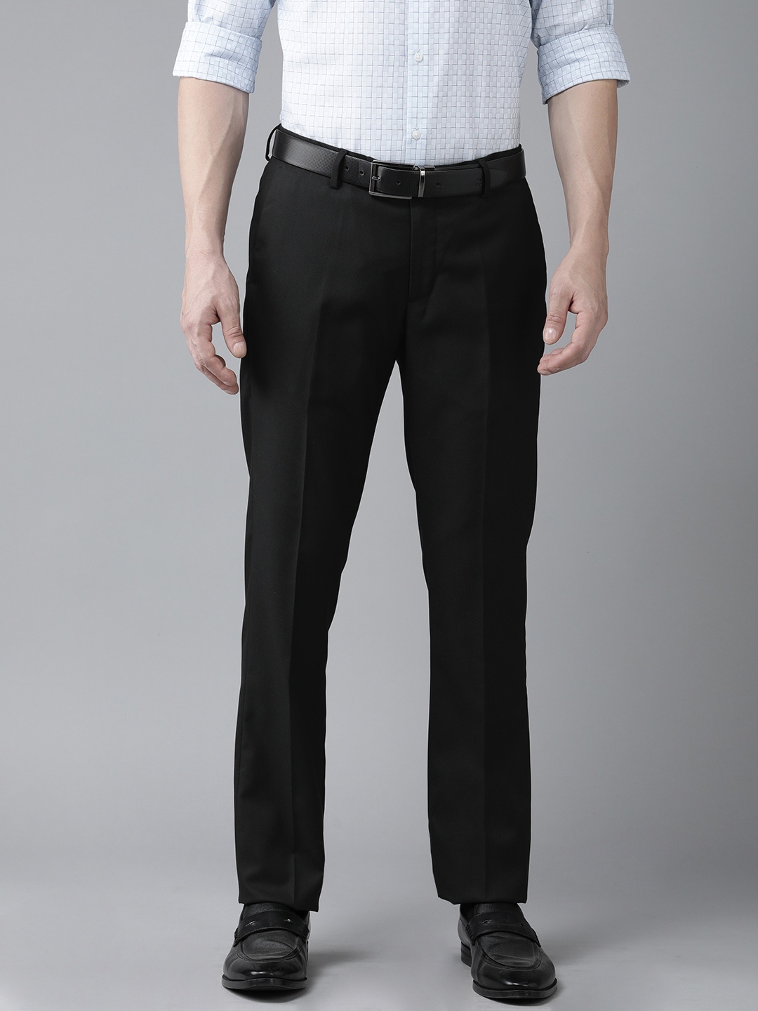 

Arrow Men Tailored Fit Trousers, Black