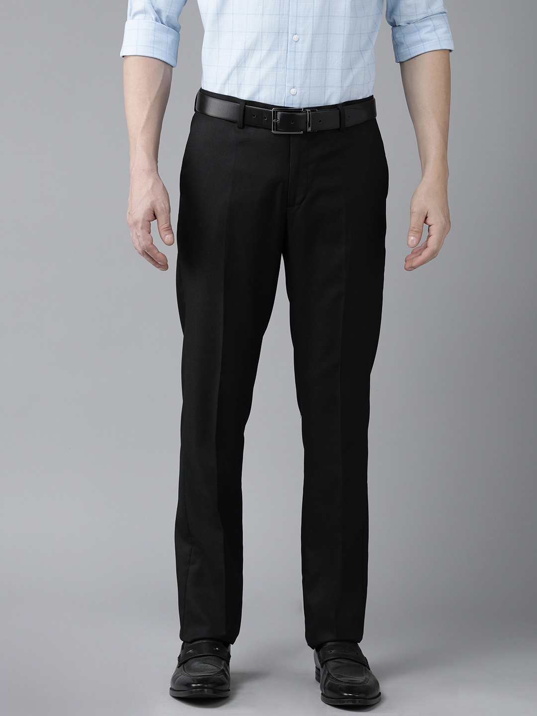 

Arrow Men Tailored Fit Trousers, Black
