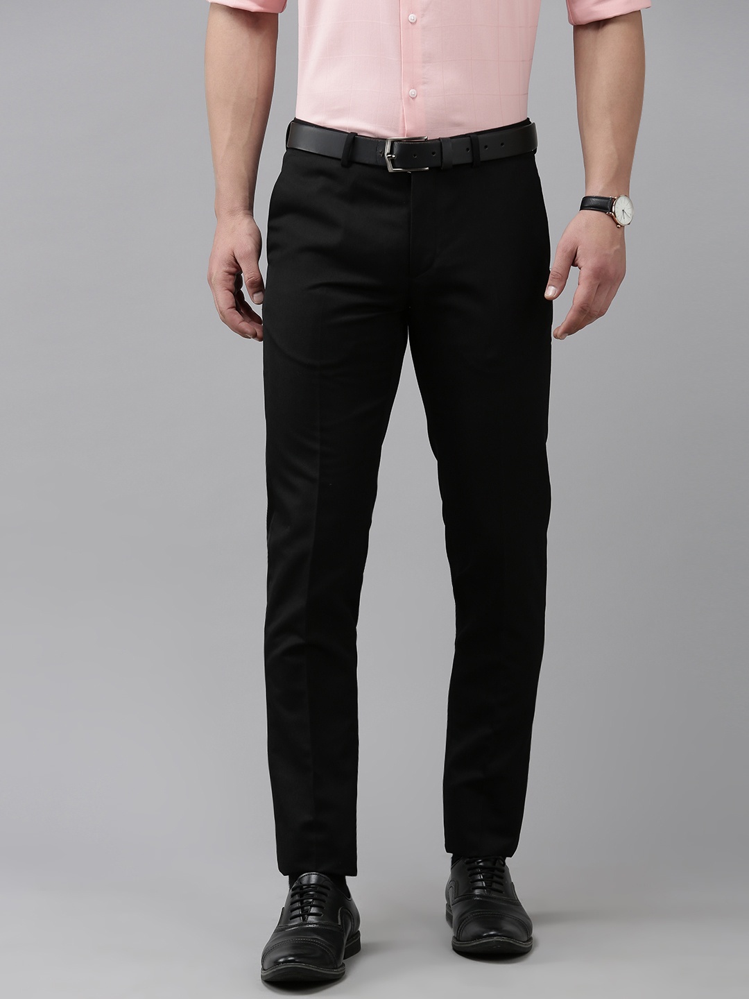 

Arrow Men Tailored Formal Trousers, Black