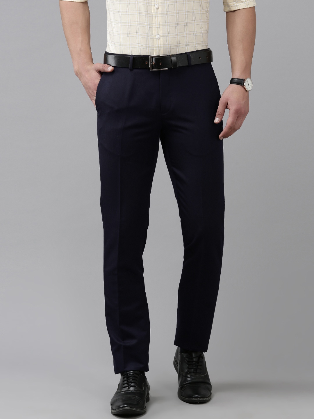 Arrow Men Tailored Formal Trousers, Blue