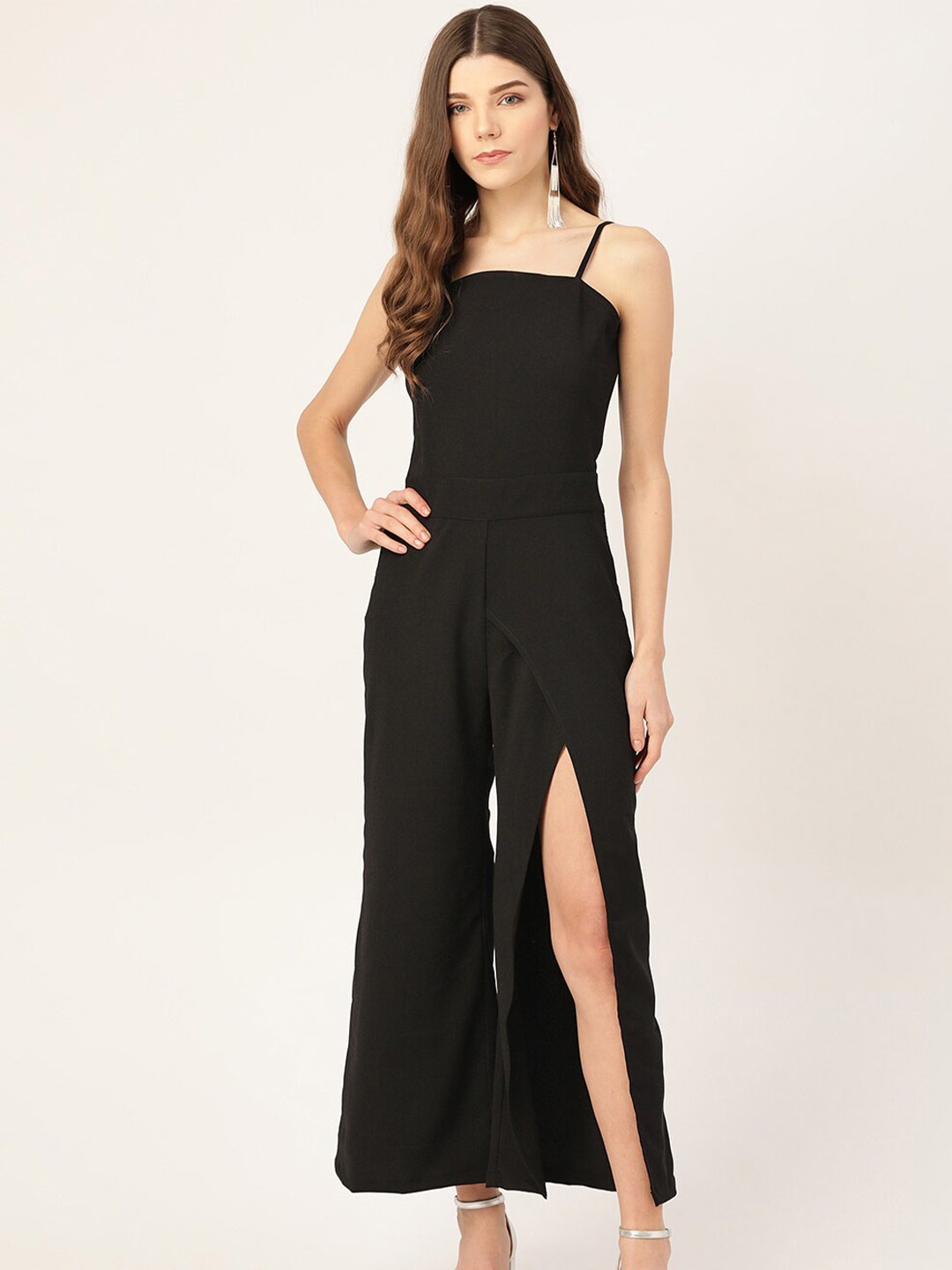 

DODO & MOA Shoulder Straps Basic Jumpsuit, Black