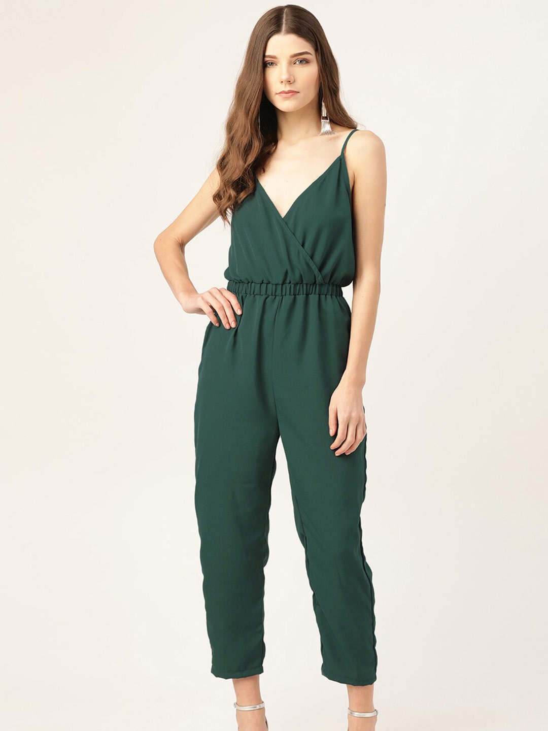 

DODO & MOA Shoulder Straps Basic Jumpsuit, Green