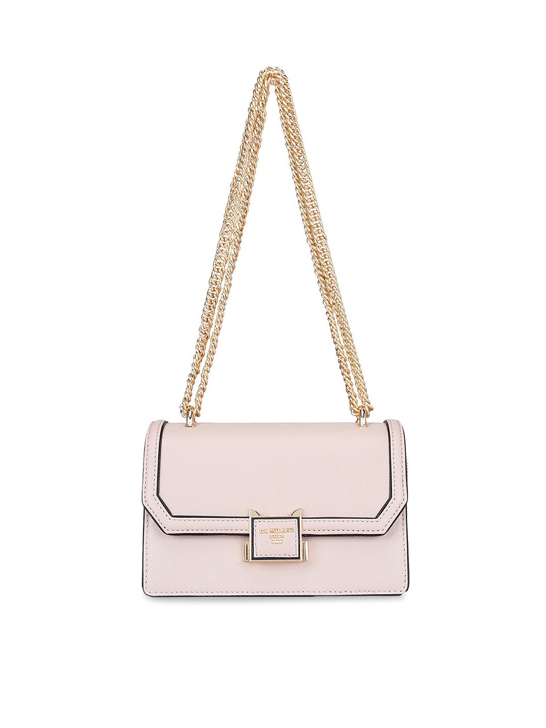 

Da Milano Textured Leather Shoulder Bag, Pink