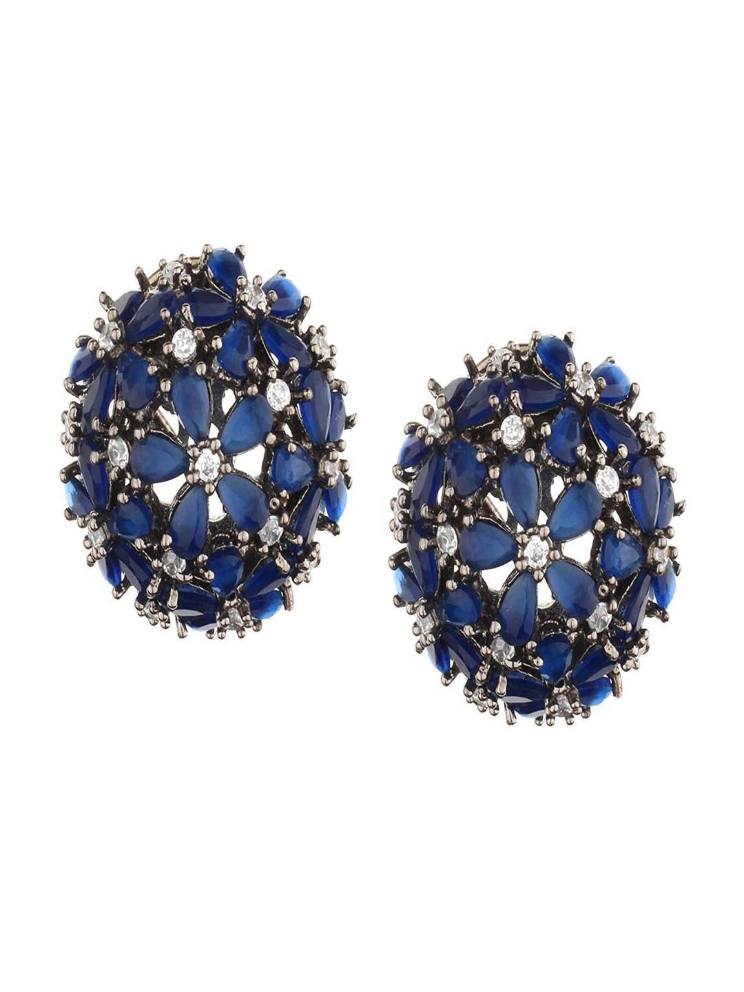 

Runjhun Gold-Plated Stud Earrings, Blue