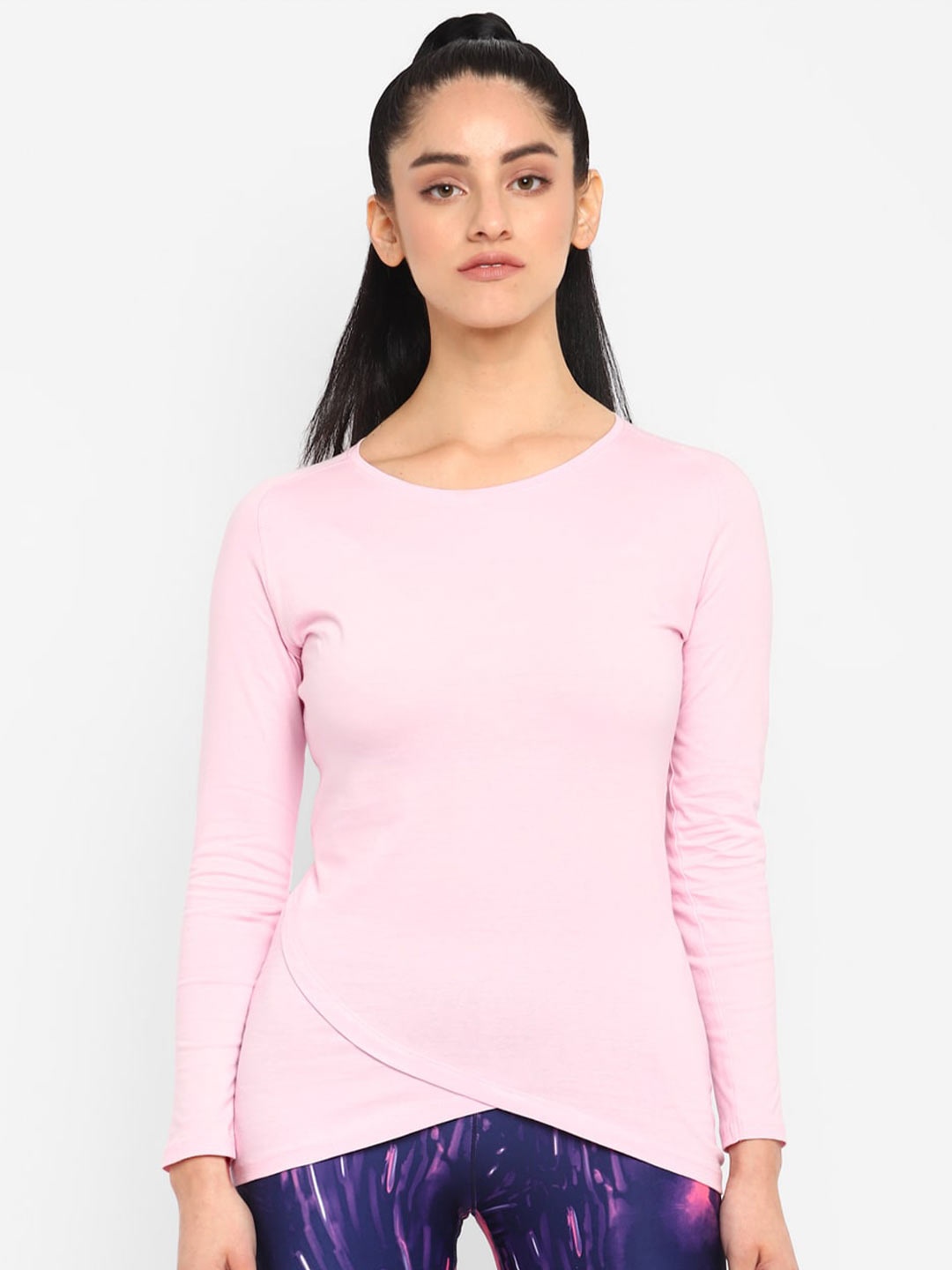 

appulse Round Neck Cotton T-shirt, Pink