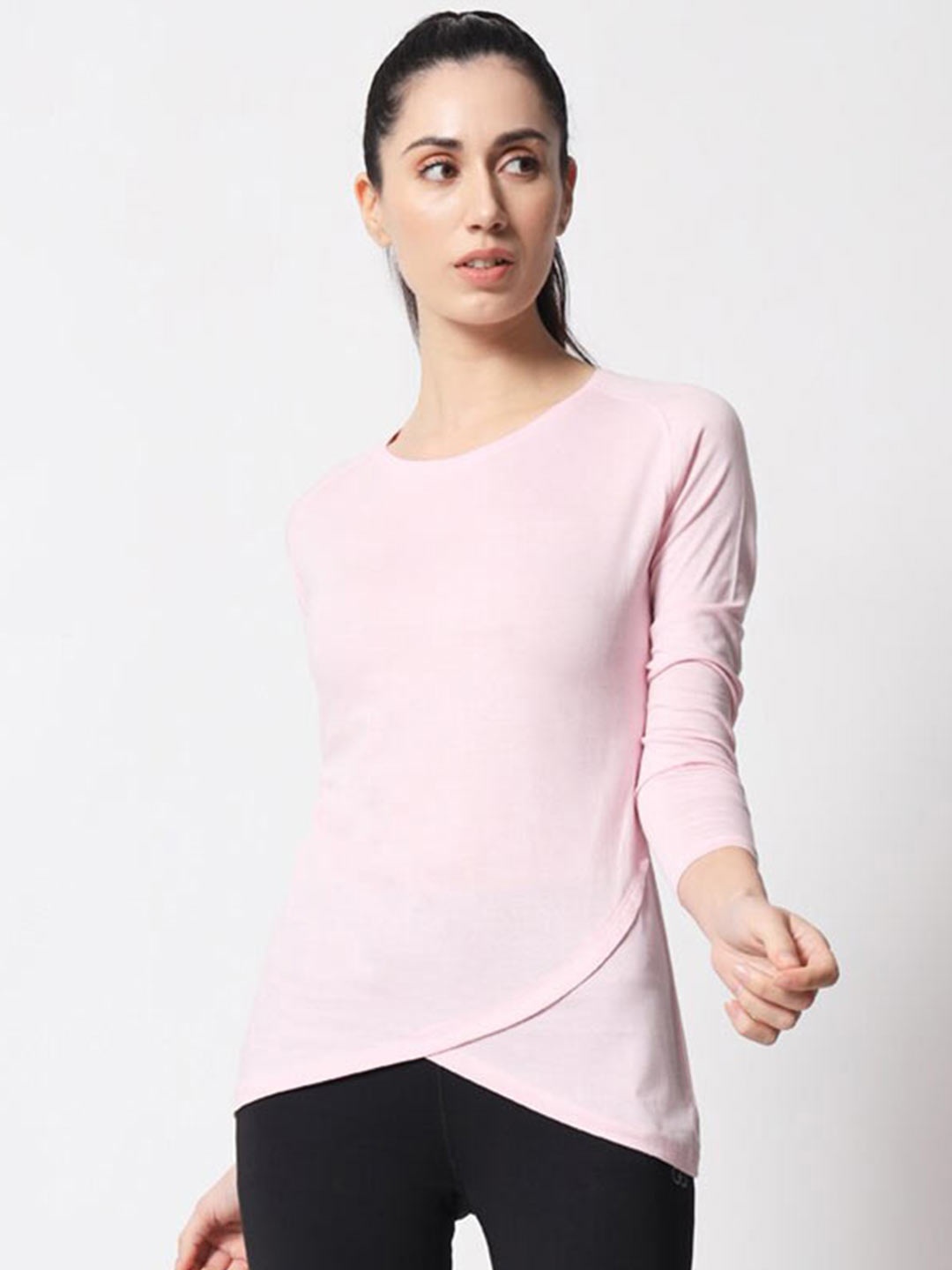 

appulse Long Raglan Sleeves Cotton Sports T-shirt, Pink