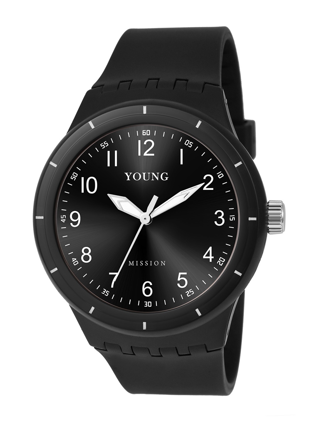 

YOUNG MISSION Kids Straps Analogue Watch YOUNG MISSION ANALOUGE WATCH YM 602 BK, Black