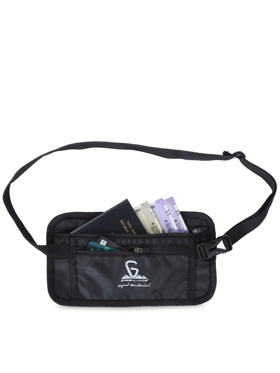 

GREENLANDS Water Resistant Waist Pouch, Black
