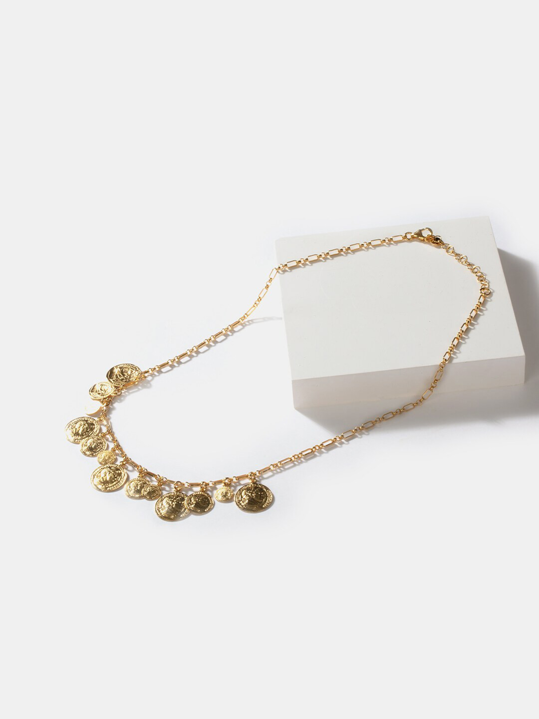 

SHAYA 9.25 Silver Gold-Plated Loaded Necklace