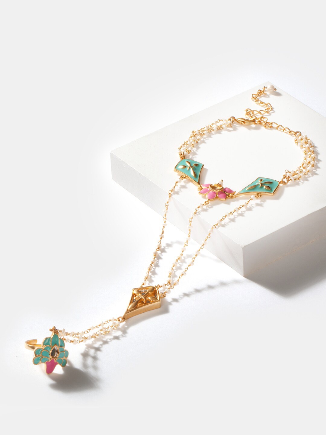 

SHAYA Gold-Plated Foot Harness Anklet