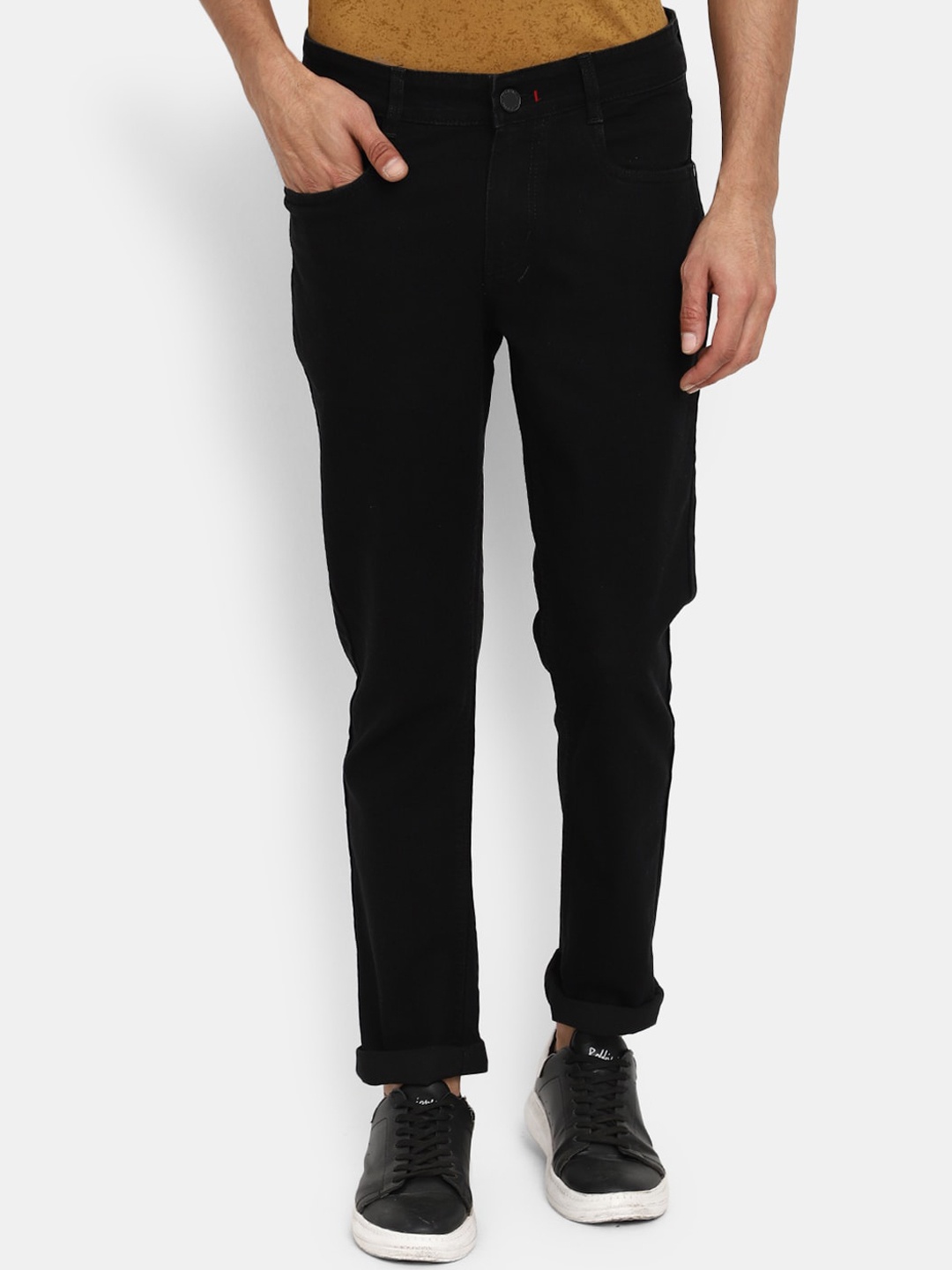 

V-Mart Men Mid-Rise Stretchable Jeans, Black