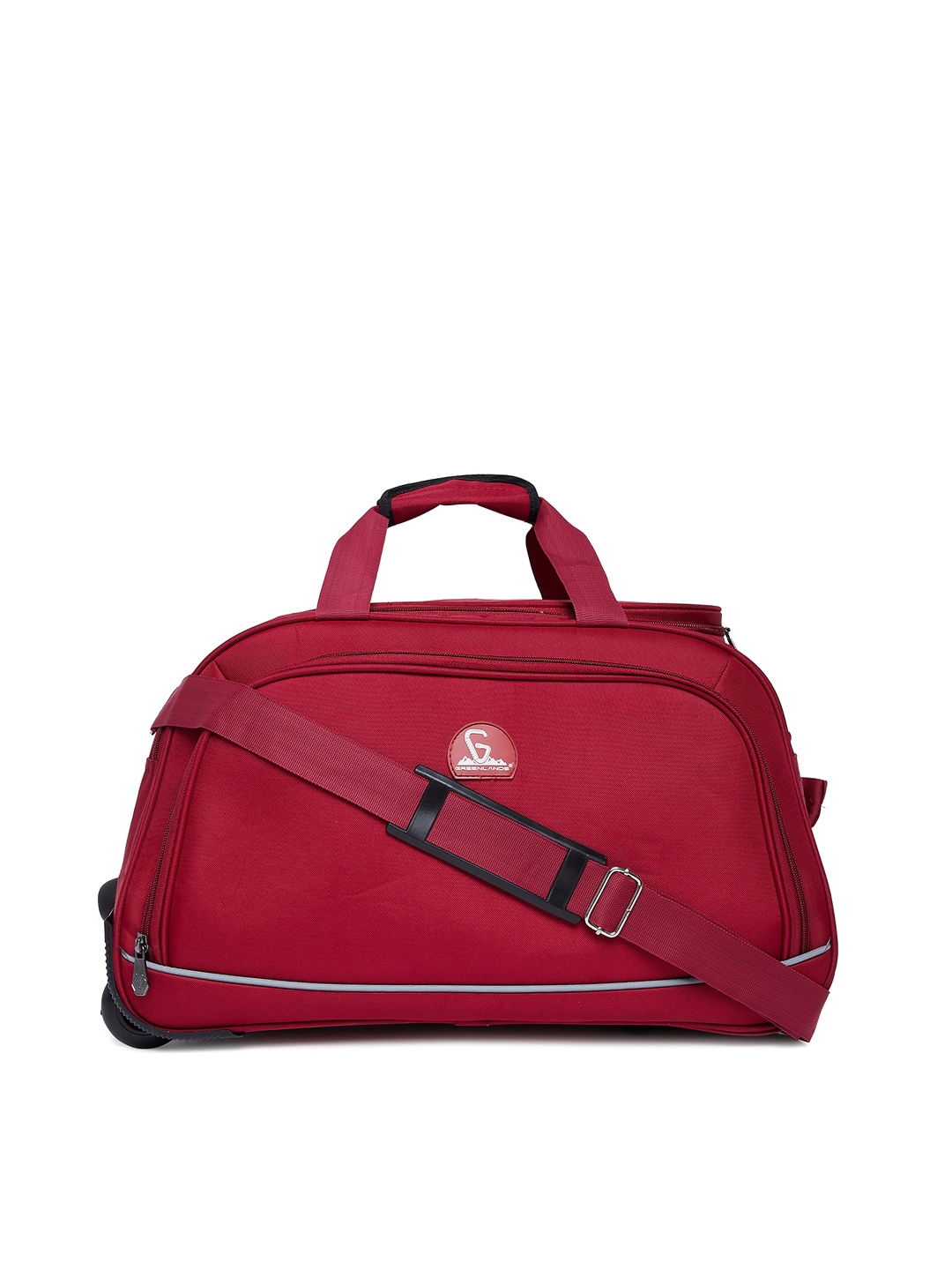 

GREENLANDS Soft-Sided Medium Trolley Duffle Bag, Red