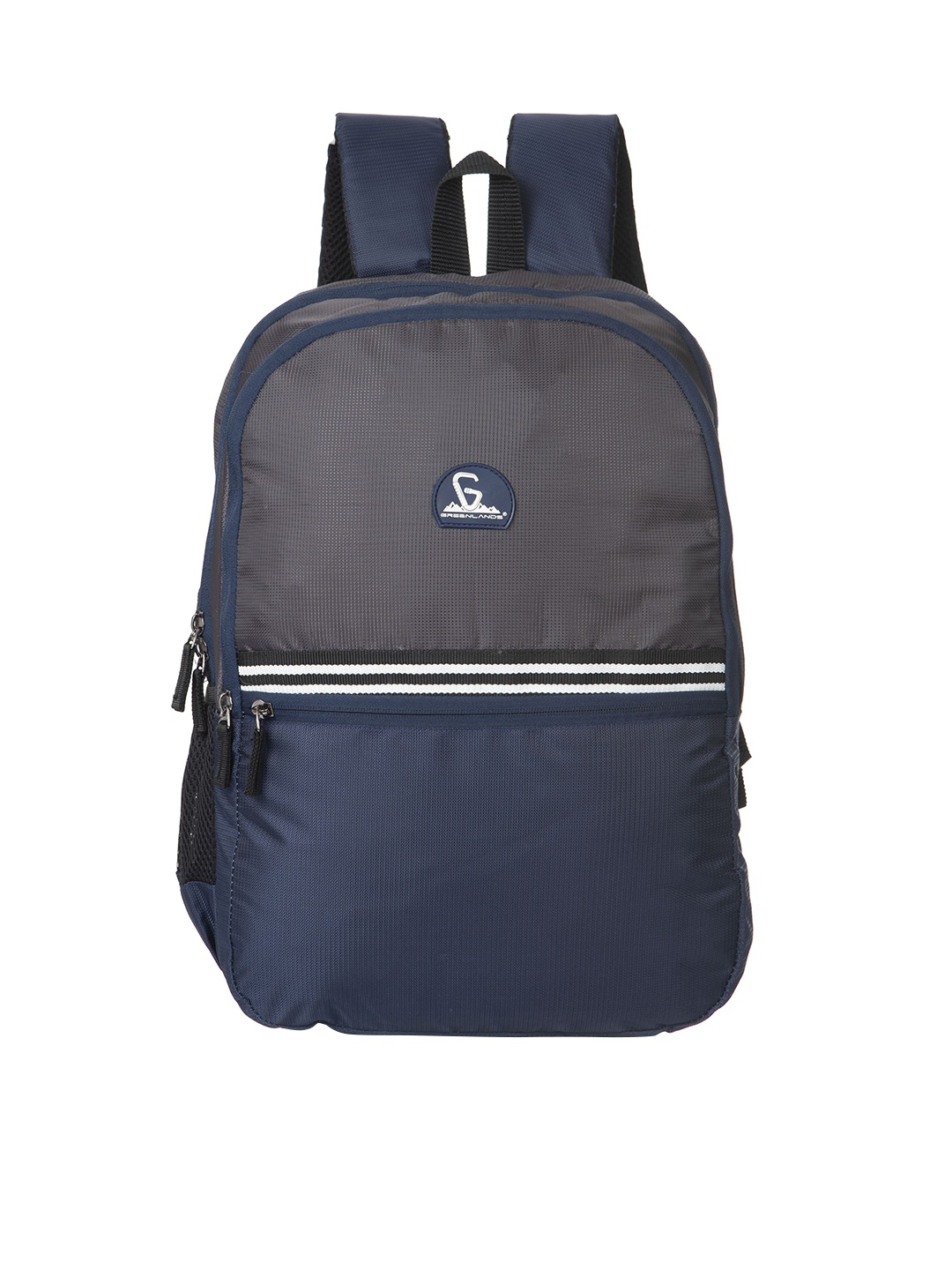 

GREENLANDS Colourblocked Light Weight Water Resistant Medium Backpack, Grey