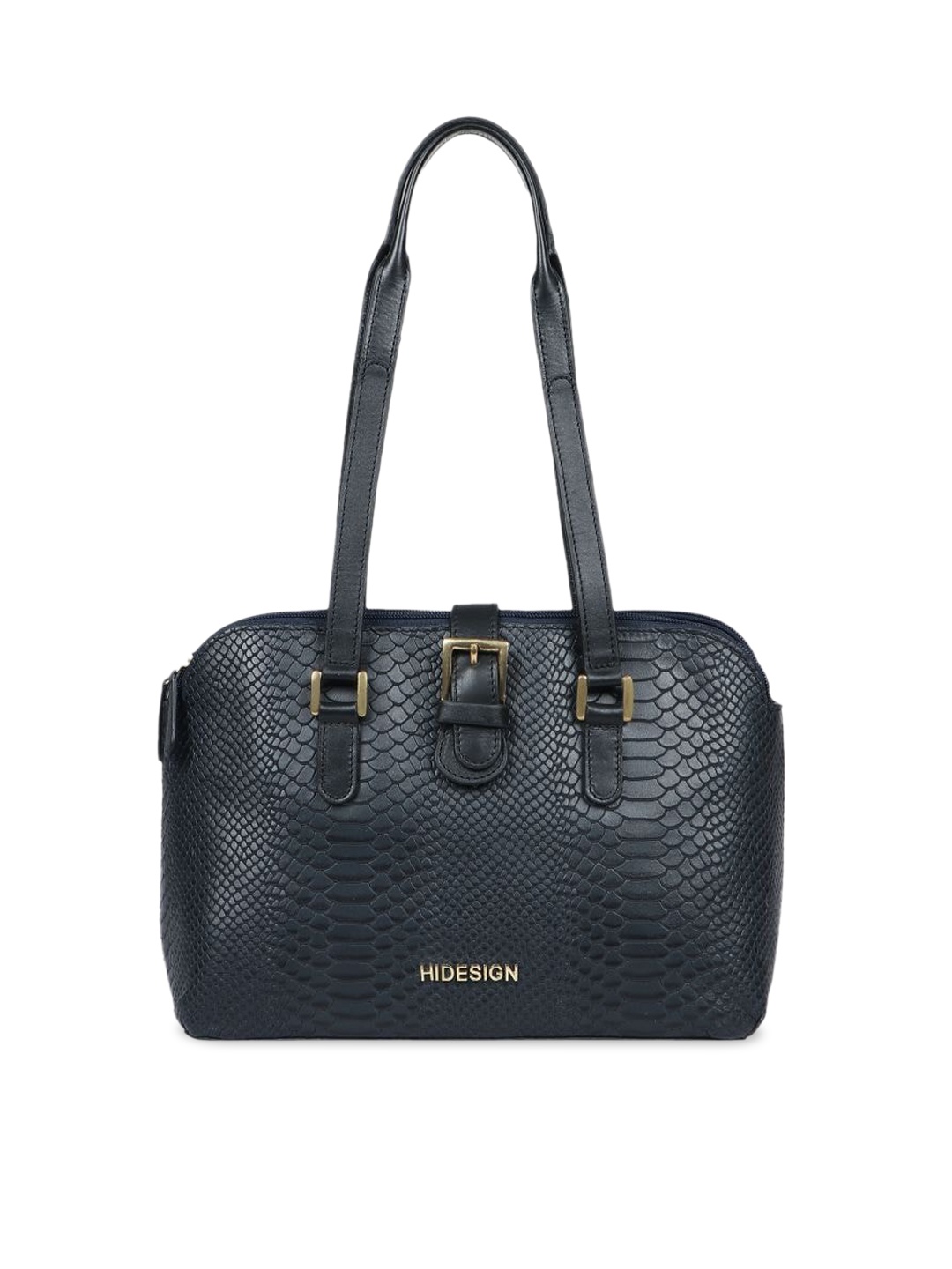 

Hidesign Women Textured Leather Shoulder Bag, Blue