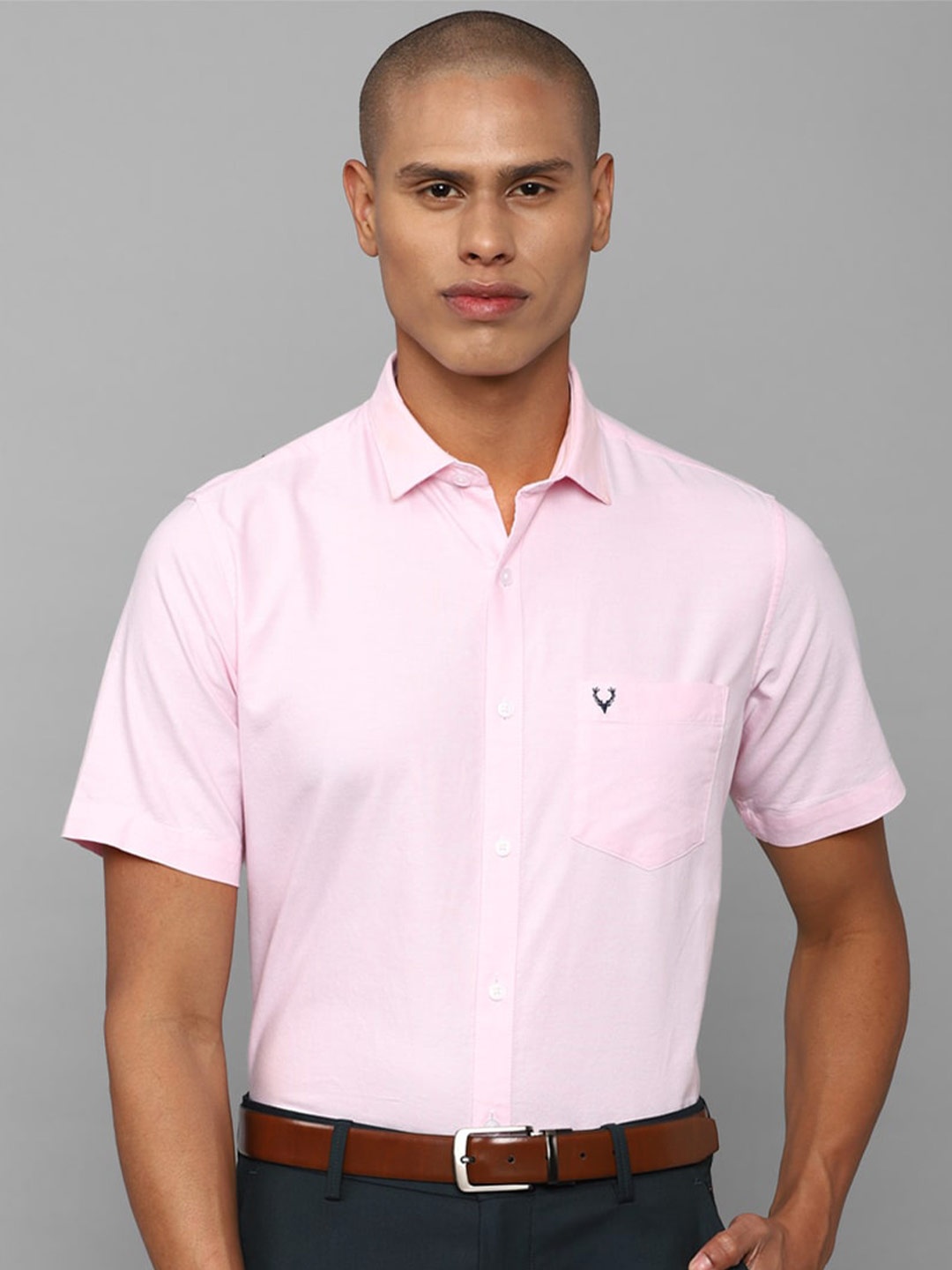 

Allen Solly Slim Fit Pure Cotton Formal Shirt, Pink