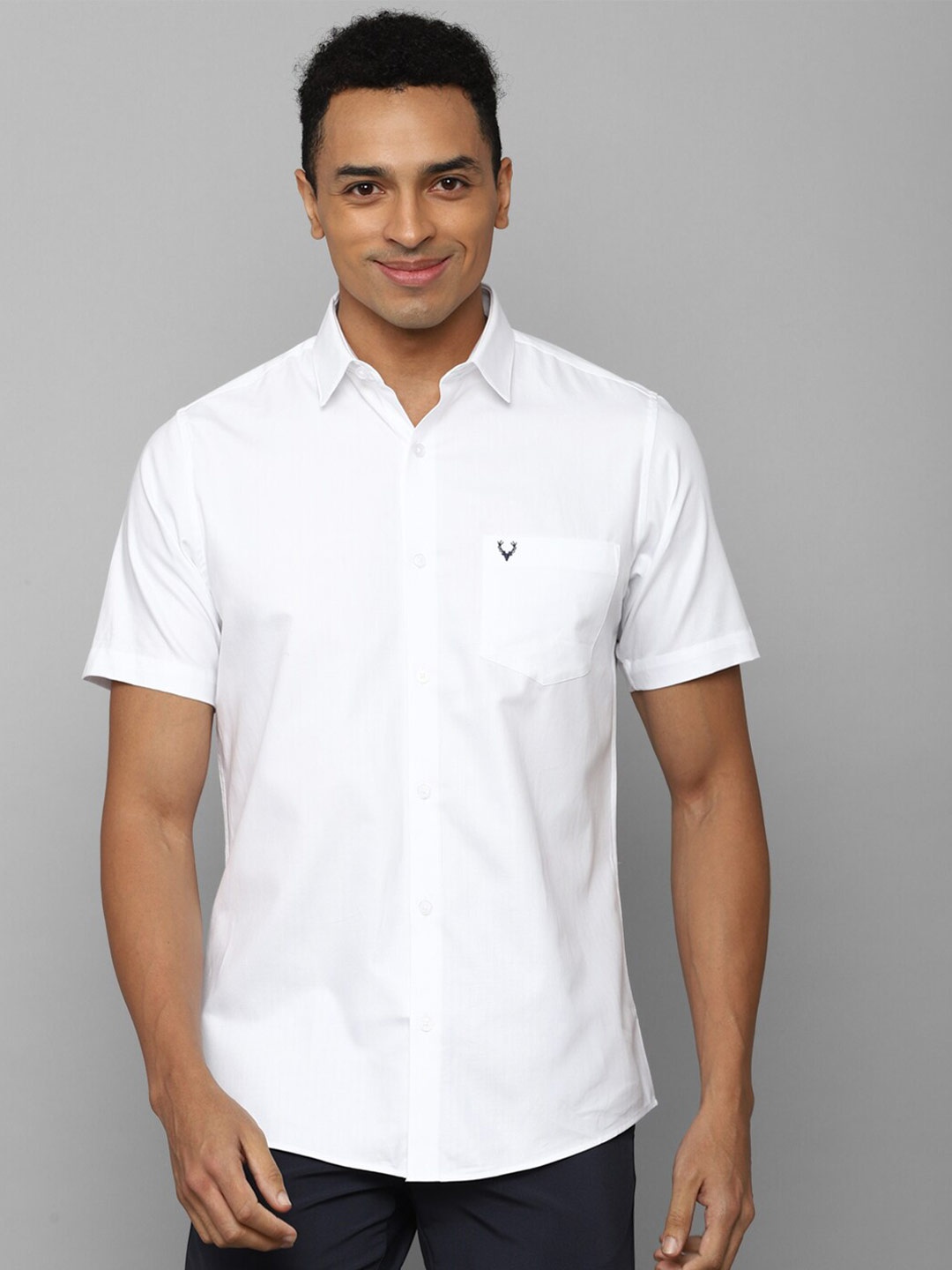 

Allen Solly Spread Collar Slim Fit Pure Cotton Casual Shirt, White