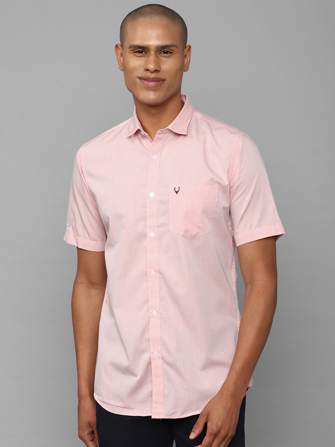 

Allen Solly Slim Fit Pure Cotton Casual Shirt, Pink