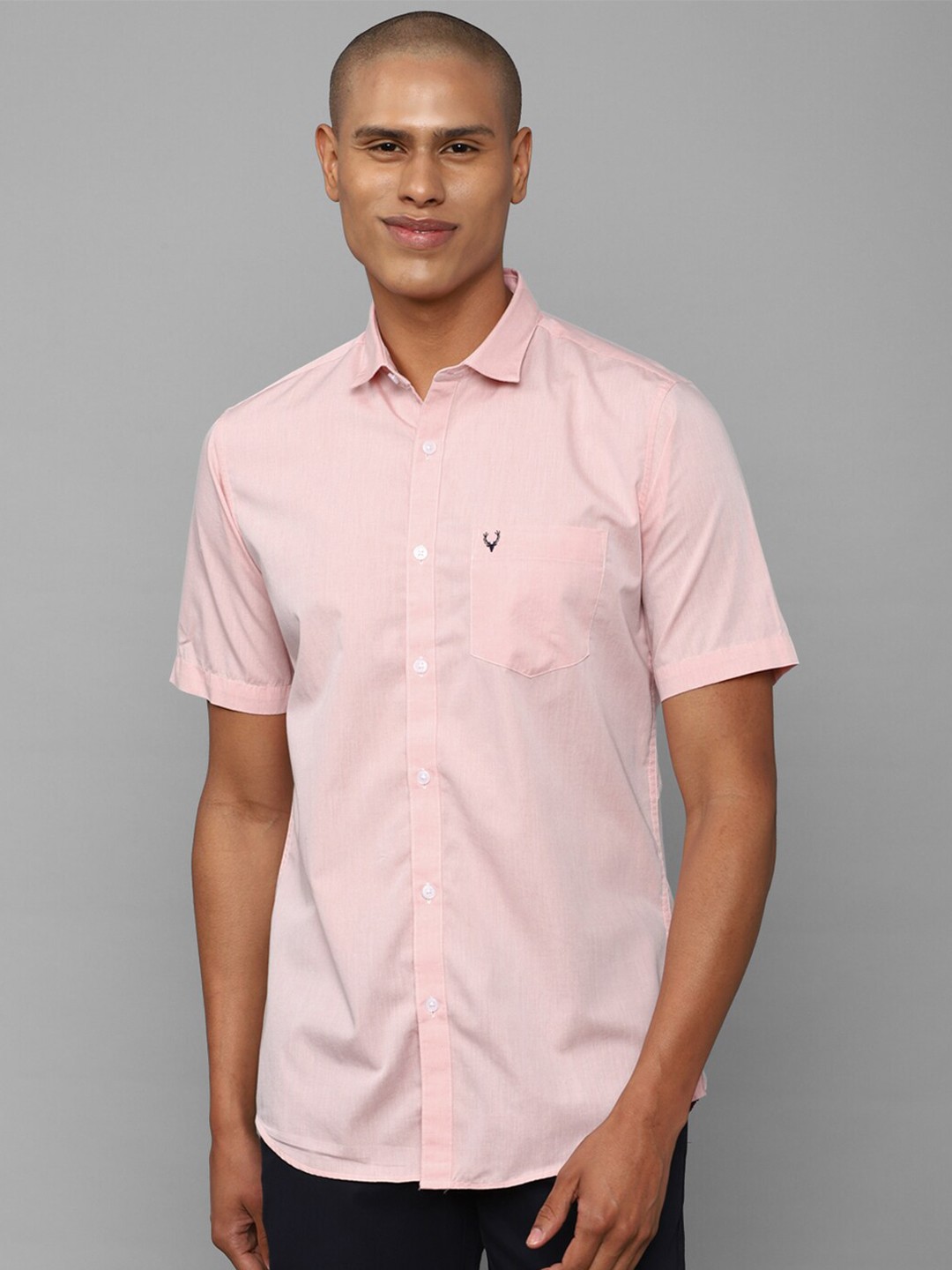 

Allen Solly Slim Fit Pure Cotton Casual Shirt, Pink