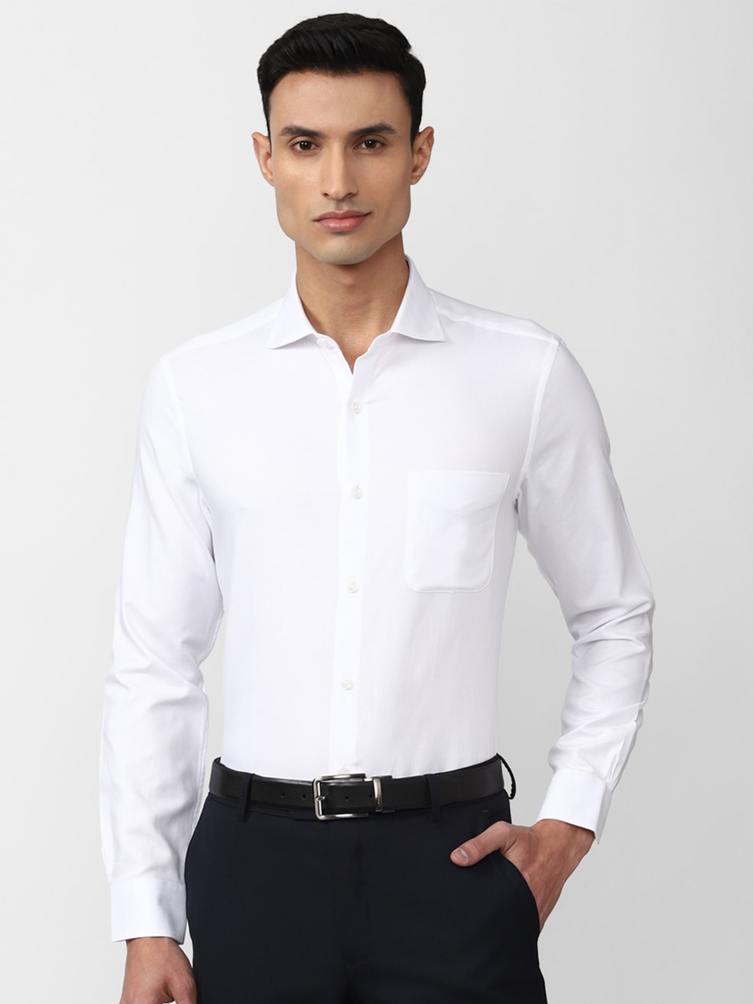 

Peter England Elite Pure Cotton Slim Fit Formal Shirt, White