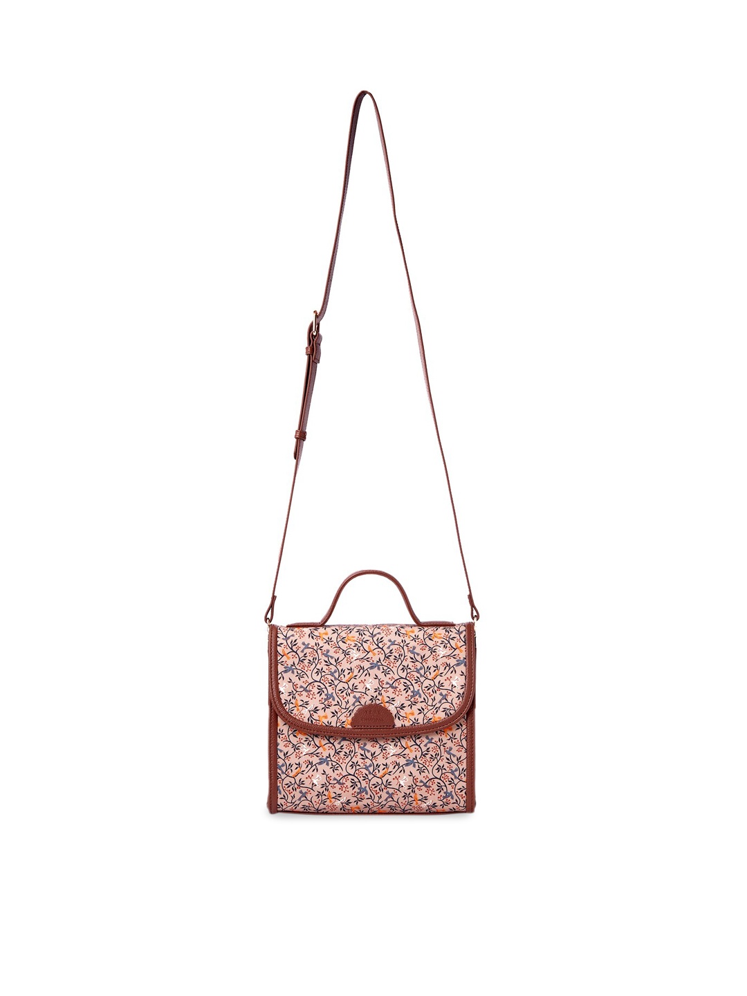 

TEAL BY CHUMBAK Printed Sling Bag, Brown