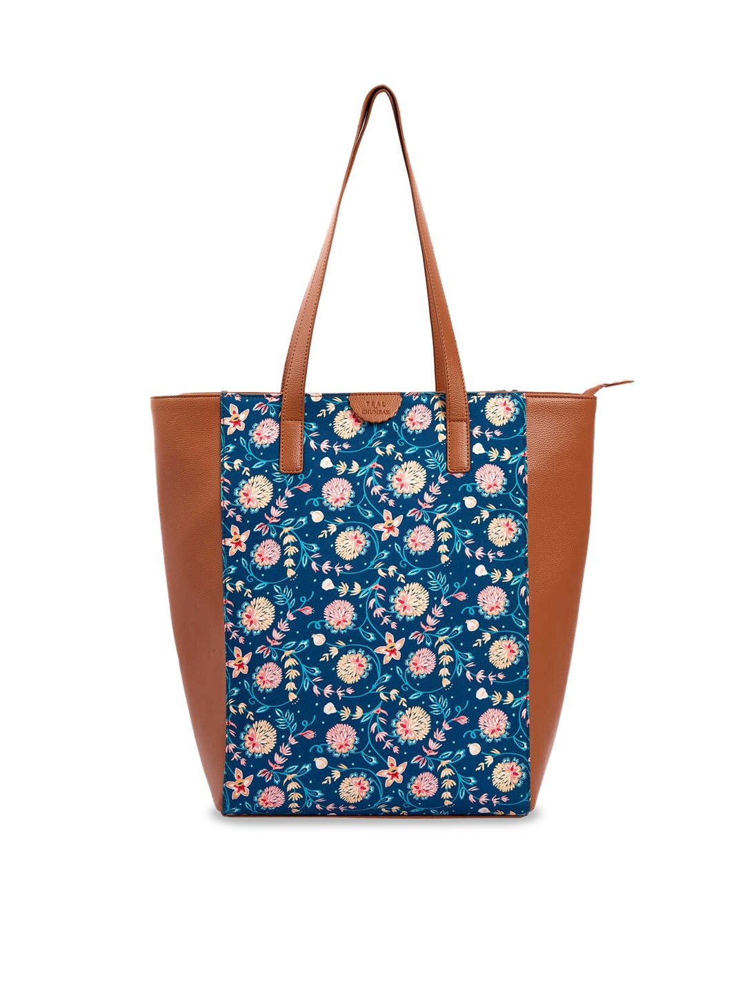 

TEAL BY CHUMBAK Floral Printed Tote Bag, Blue