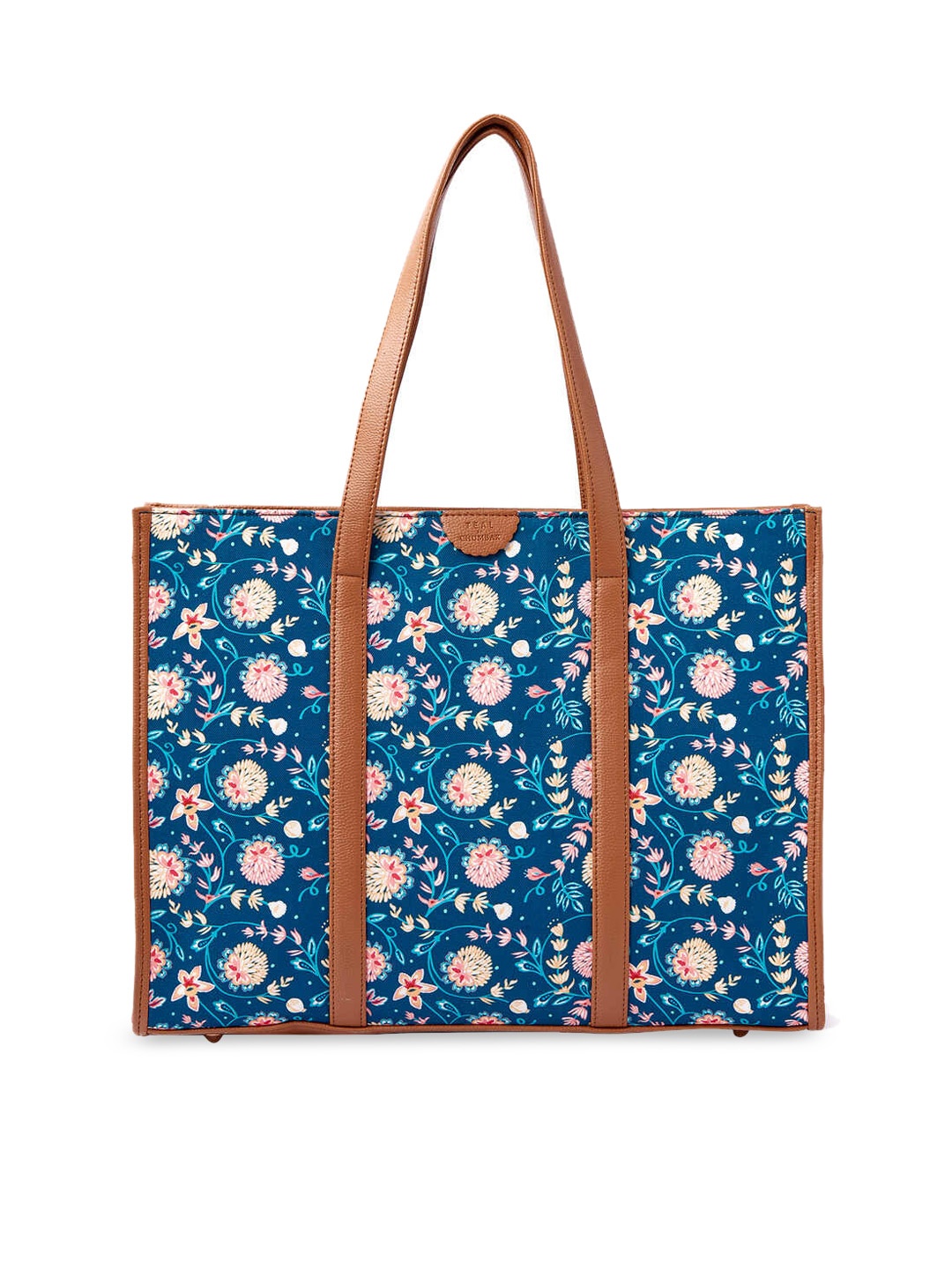 

TEAL BY CHUMBAK Printed Tote Bag, Blue