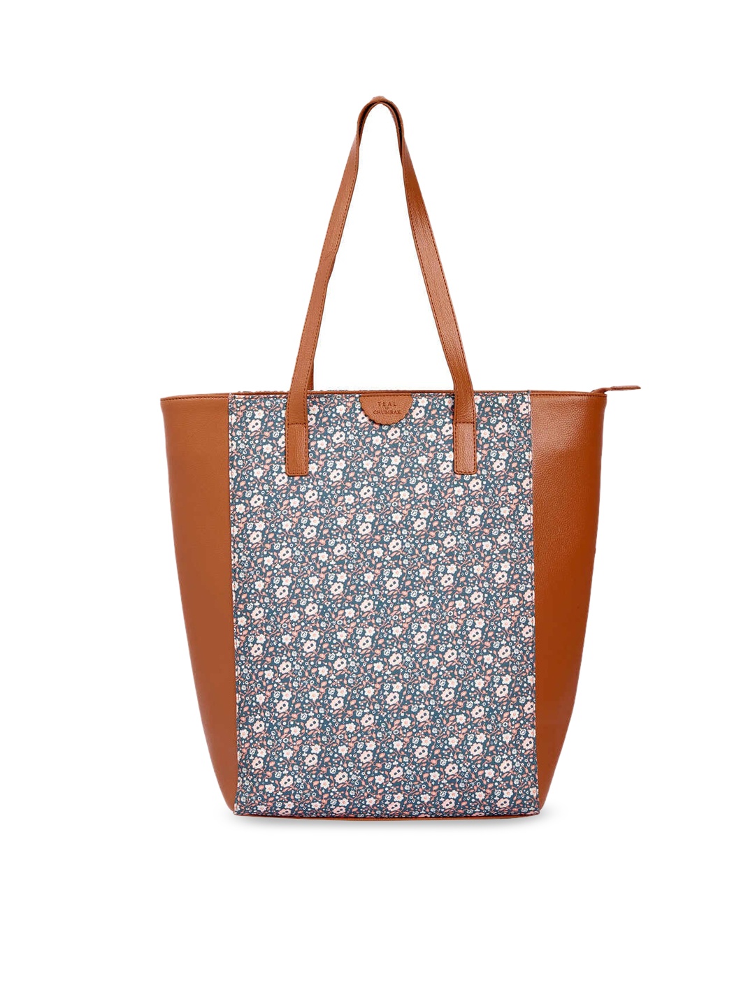 

TEAL BY CHUMBAK Floral Printed Tote Bag, Grey