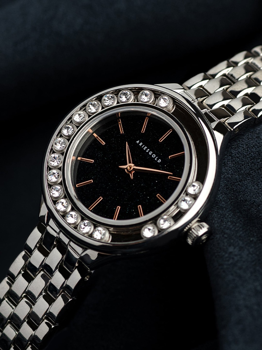

Aries Gold Majestic Women Stainless Steel Straps Analogue Watch L 5041 S-BKST, Black