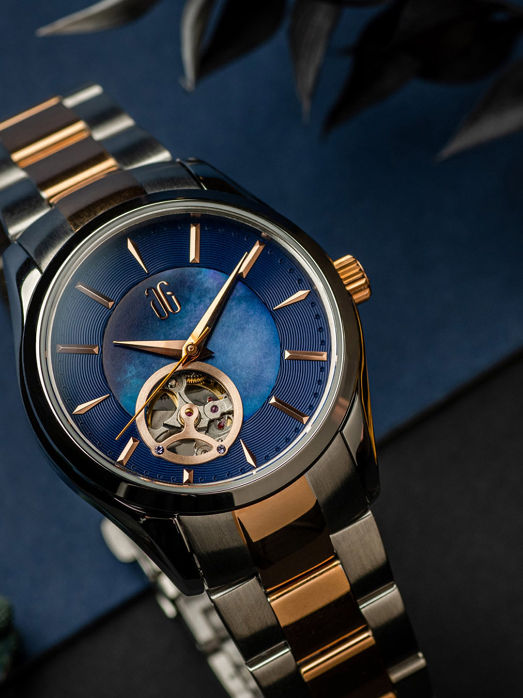 

Aries Gold Goldex Women Stainless Steel Analogue Automatic Watch L 8023 SRG-BU, Blue