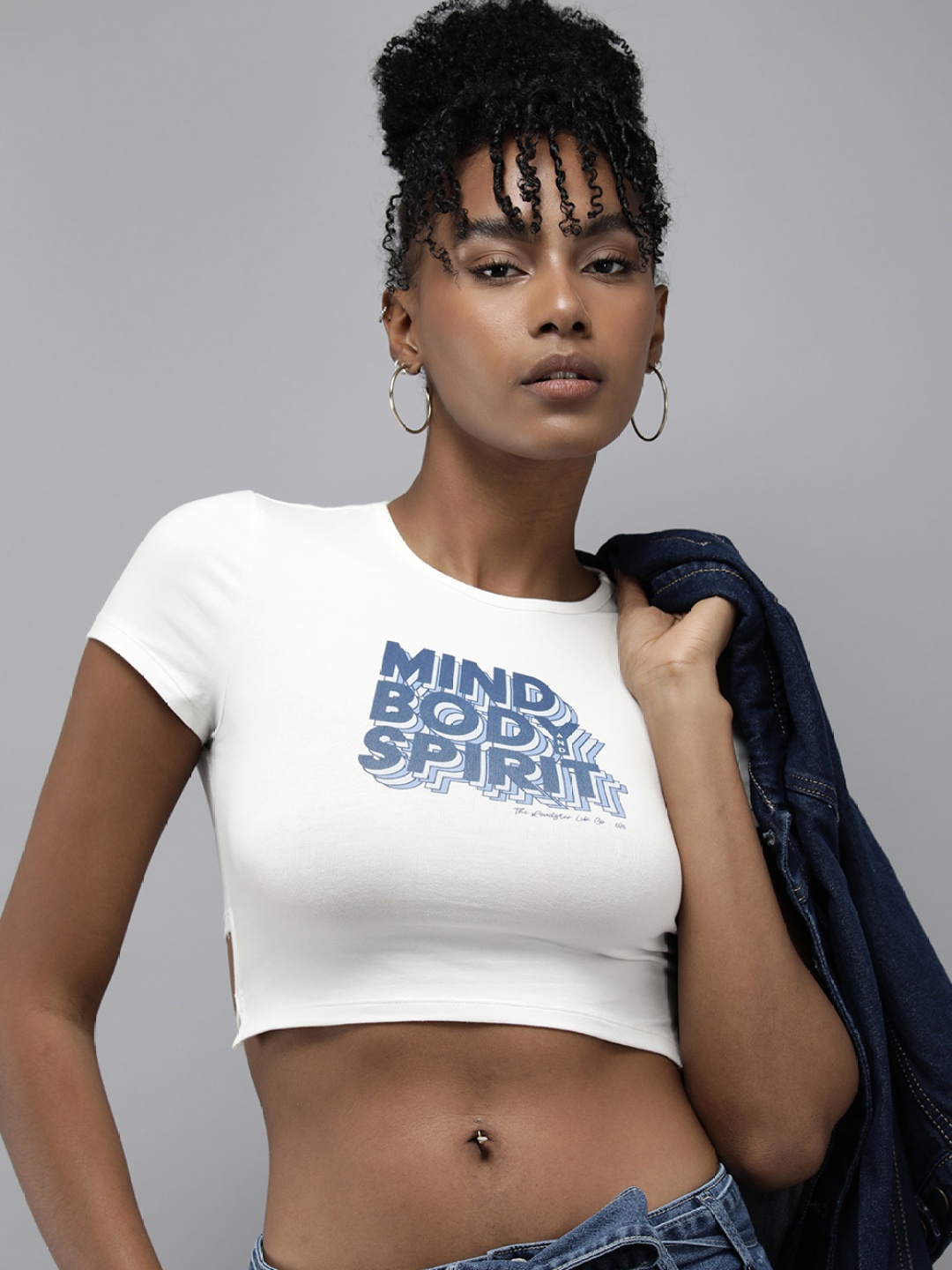 

Roadster Typography Printed Slim Fit T-shirt, Off white