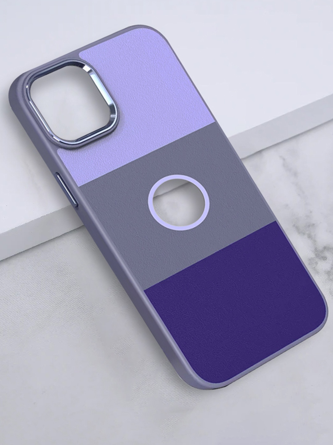 

Karwan Premium Leather Apple iPhone 14 Plus Phone Back Case, Purple