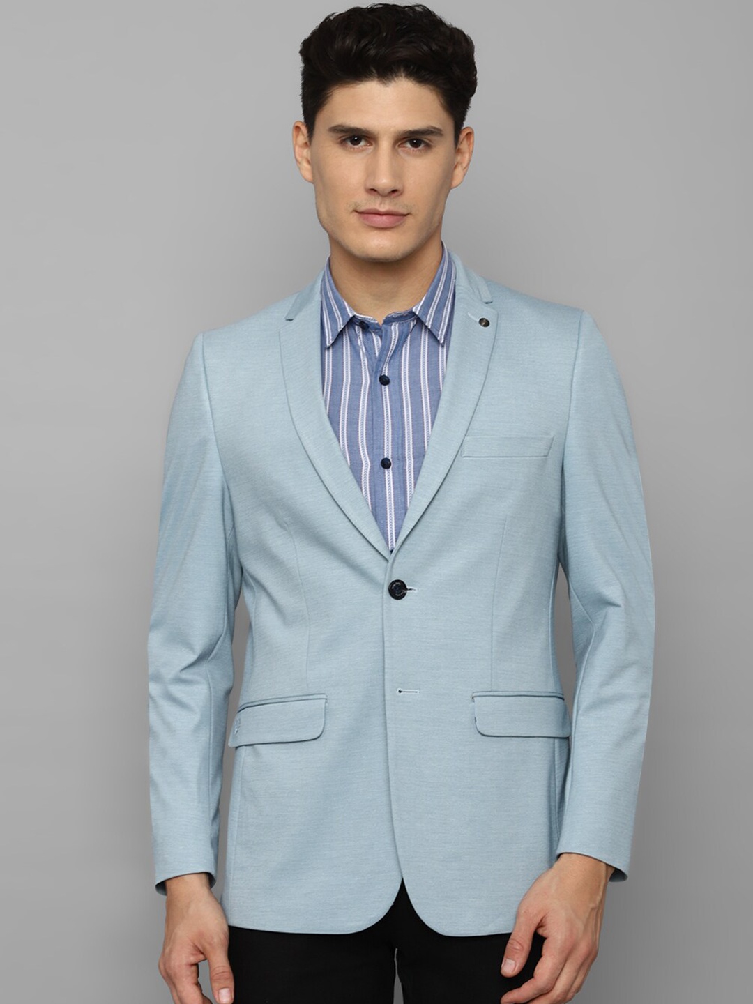 

Allen Solly Slim-Fit Single Breasted Formal Blazer, Blue