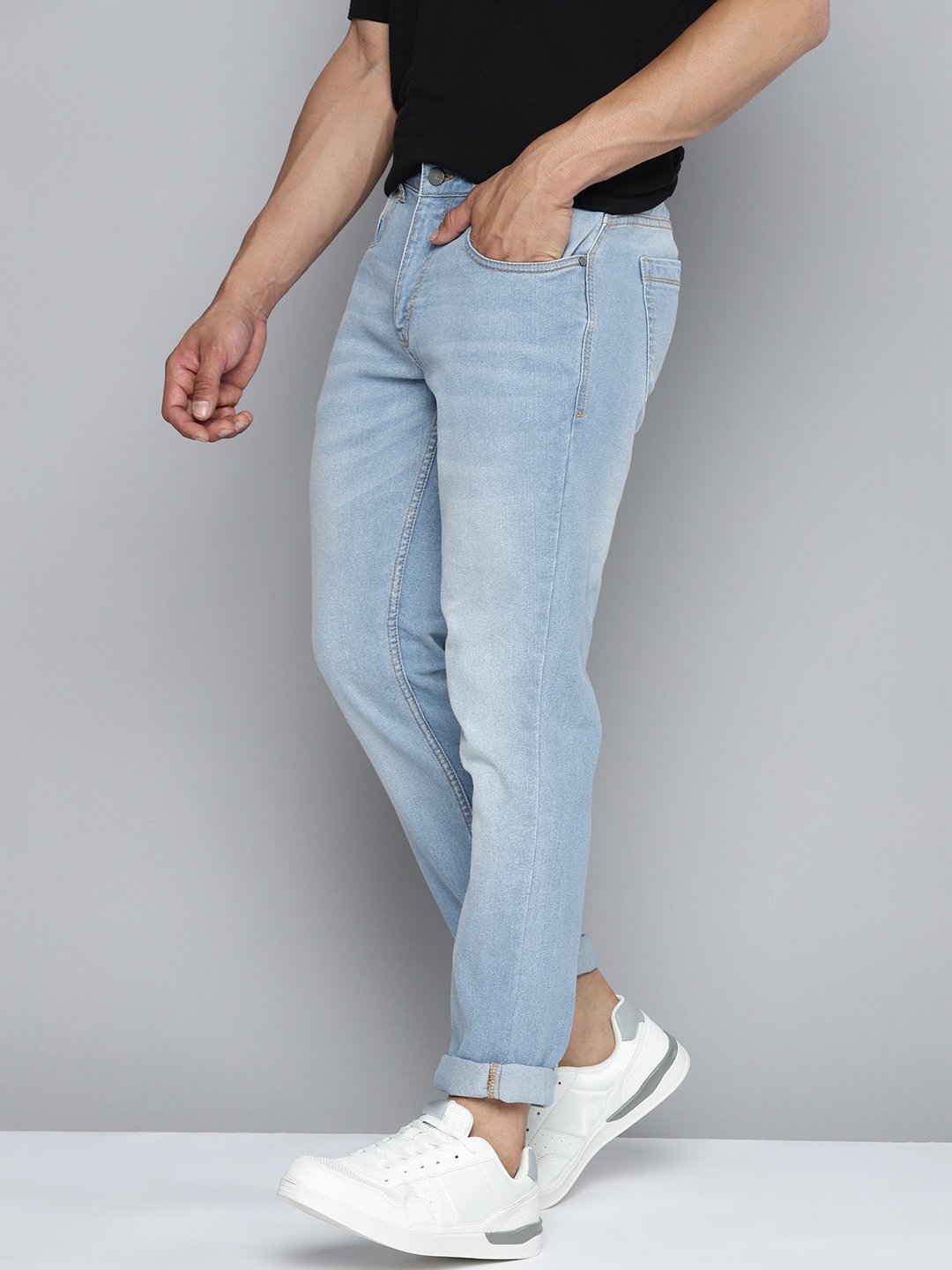 

Mast & Harbour Skinny Fit Light Fade Jeans, Blue