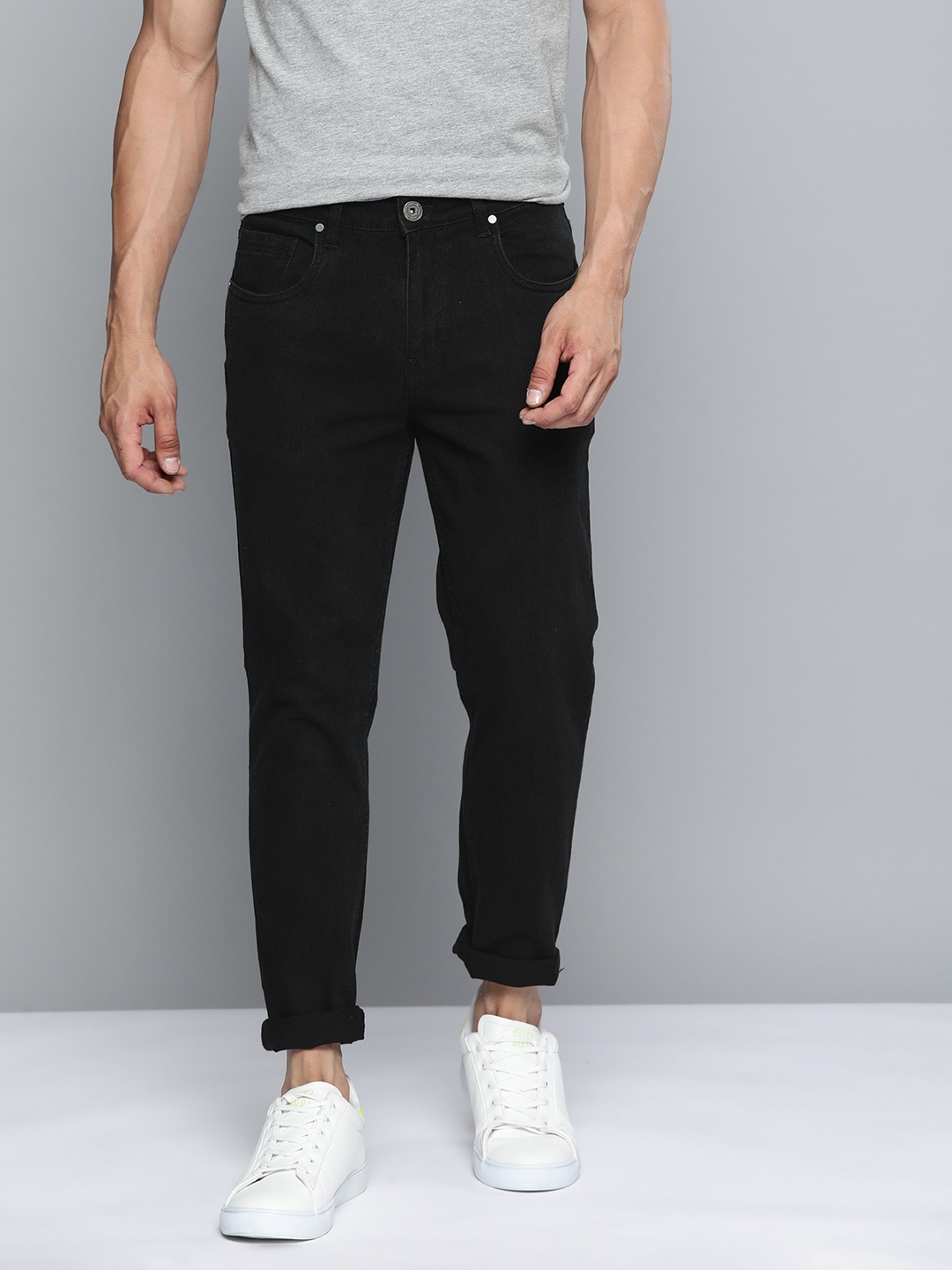 

Mast & Harbour Skinny Fit Stretchable Jeans, Black
