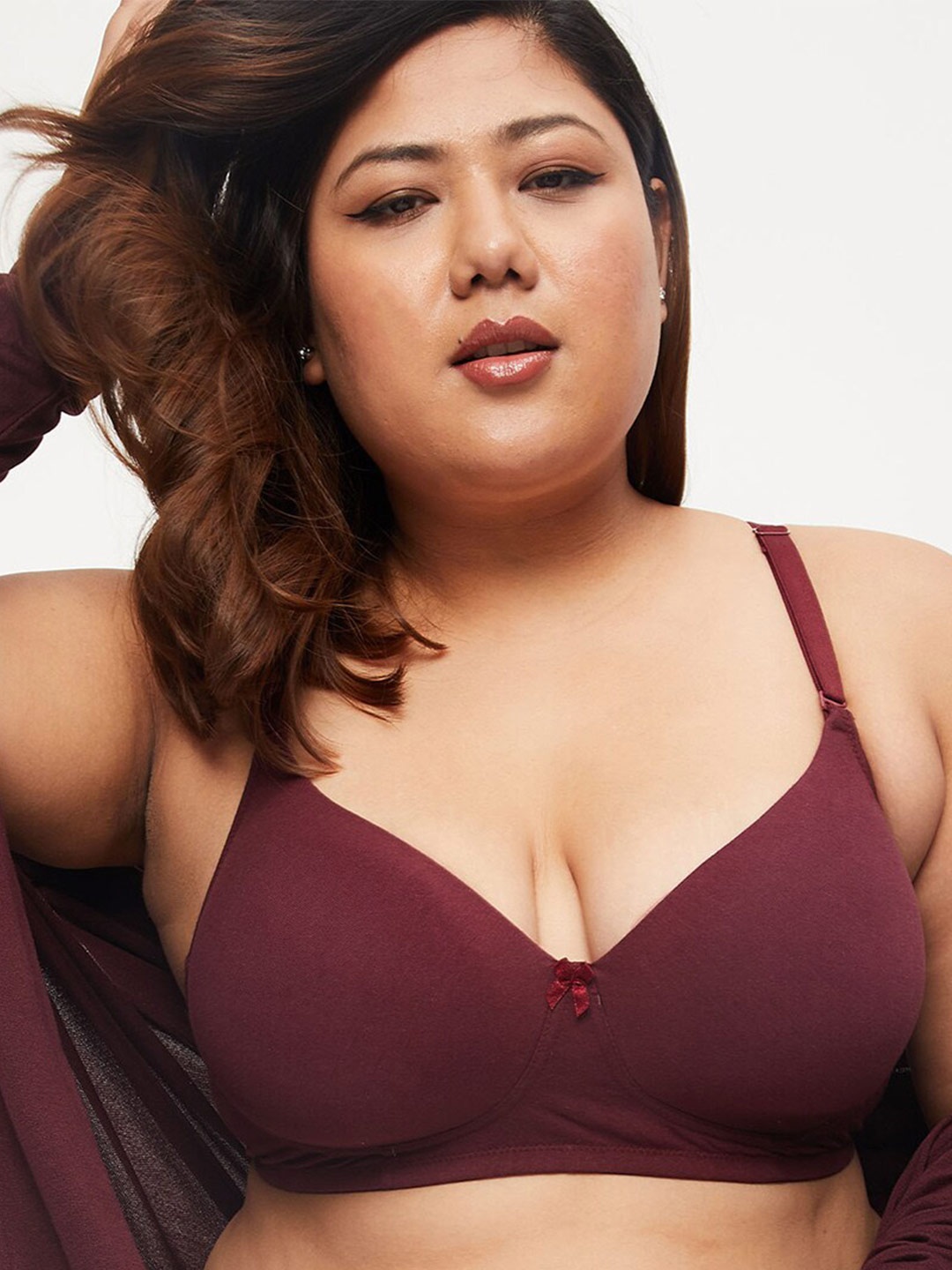

max Plus Size Lightly Padded Non Wired Everyday Bra 1000011927473, Purple