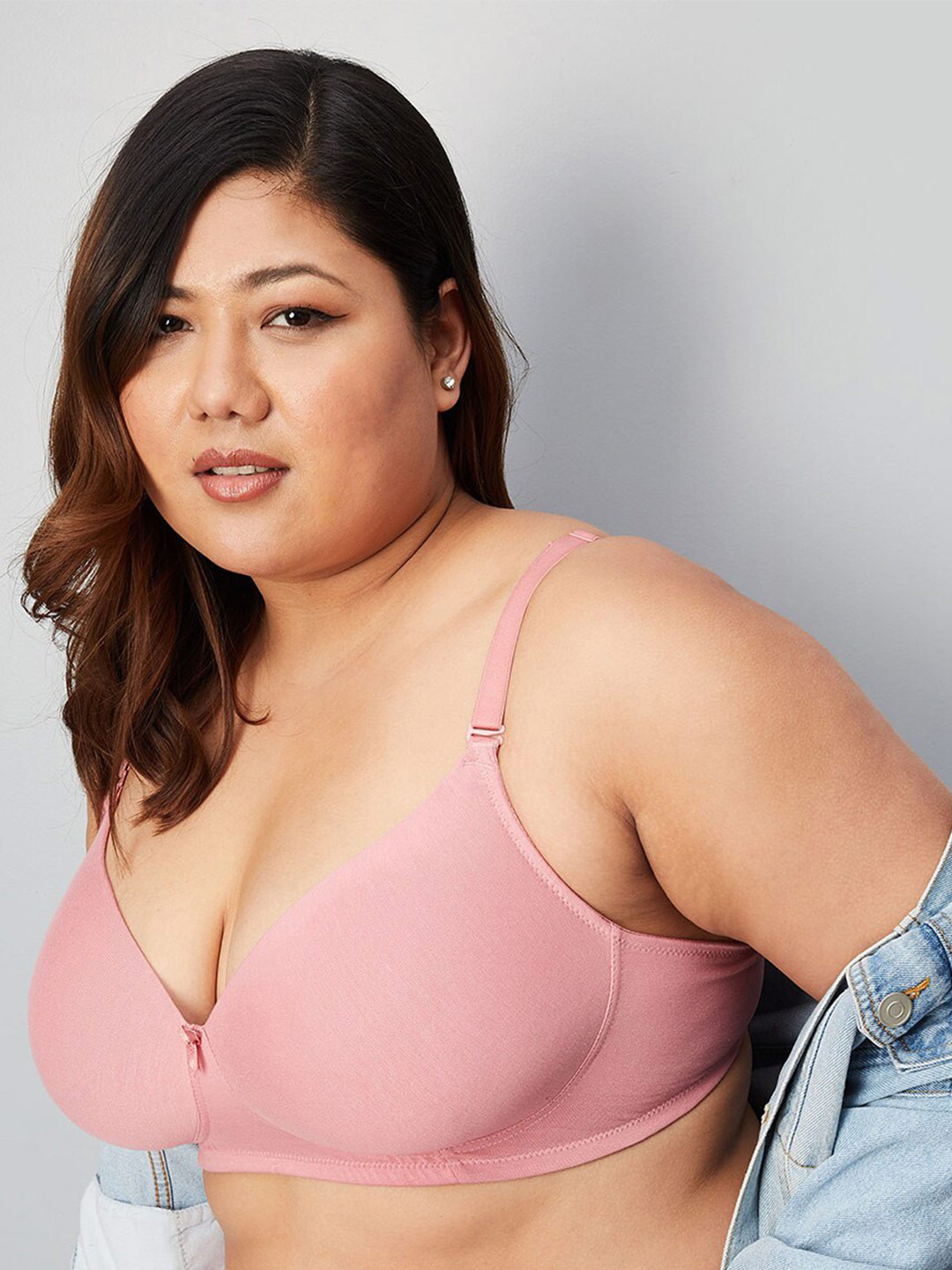 

max Plus Size Lightly Padded Non Wired Everyday Bra 1000011927441, Orange