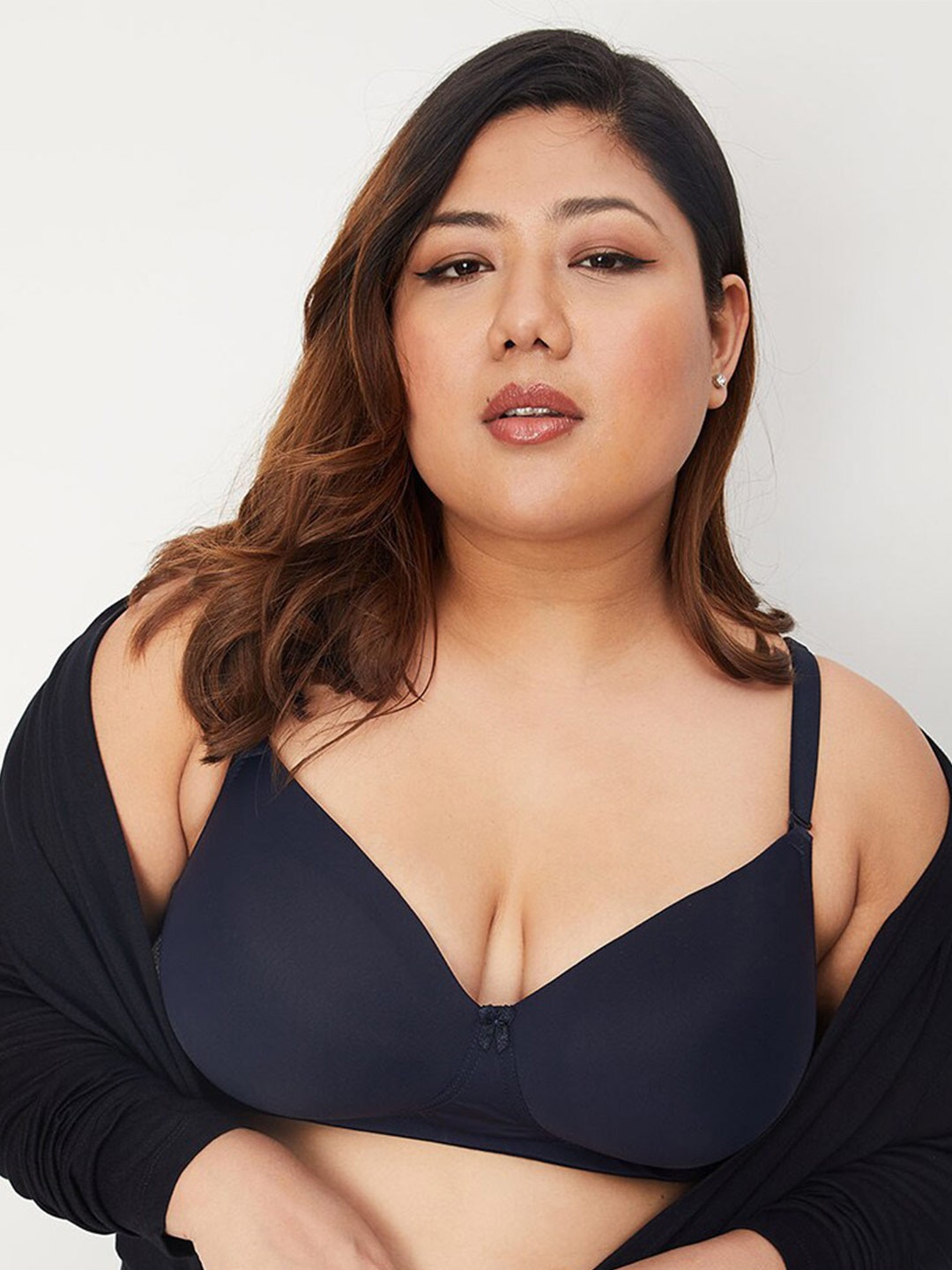 

max Plus Size Lightly Padded Non Wired Everyday Bra 1000011928576, Blue