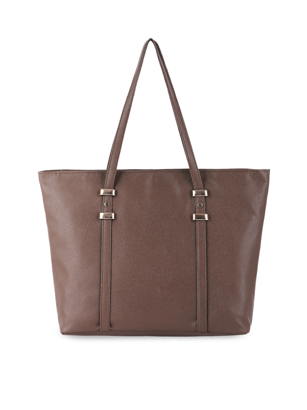 

Toteteca Textured Structured Tote Bag, Brown