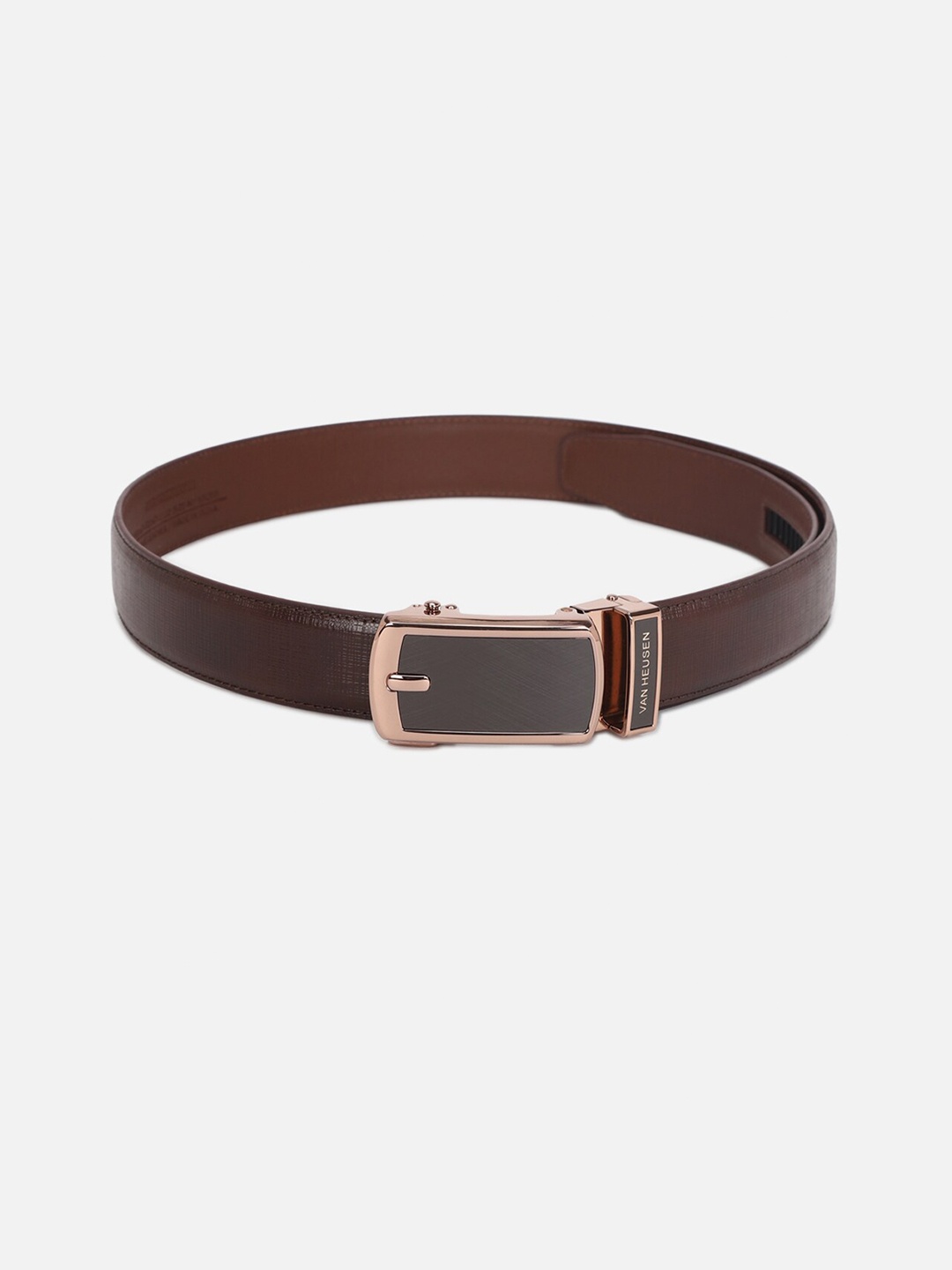 

Van Heusen Men Leather Tang Closure Belt, Brown